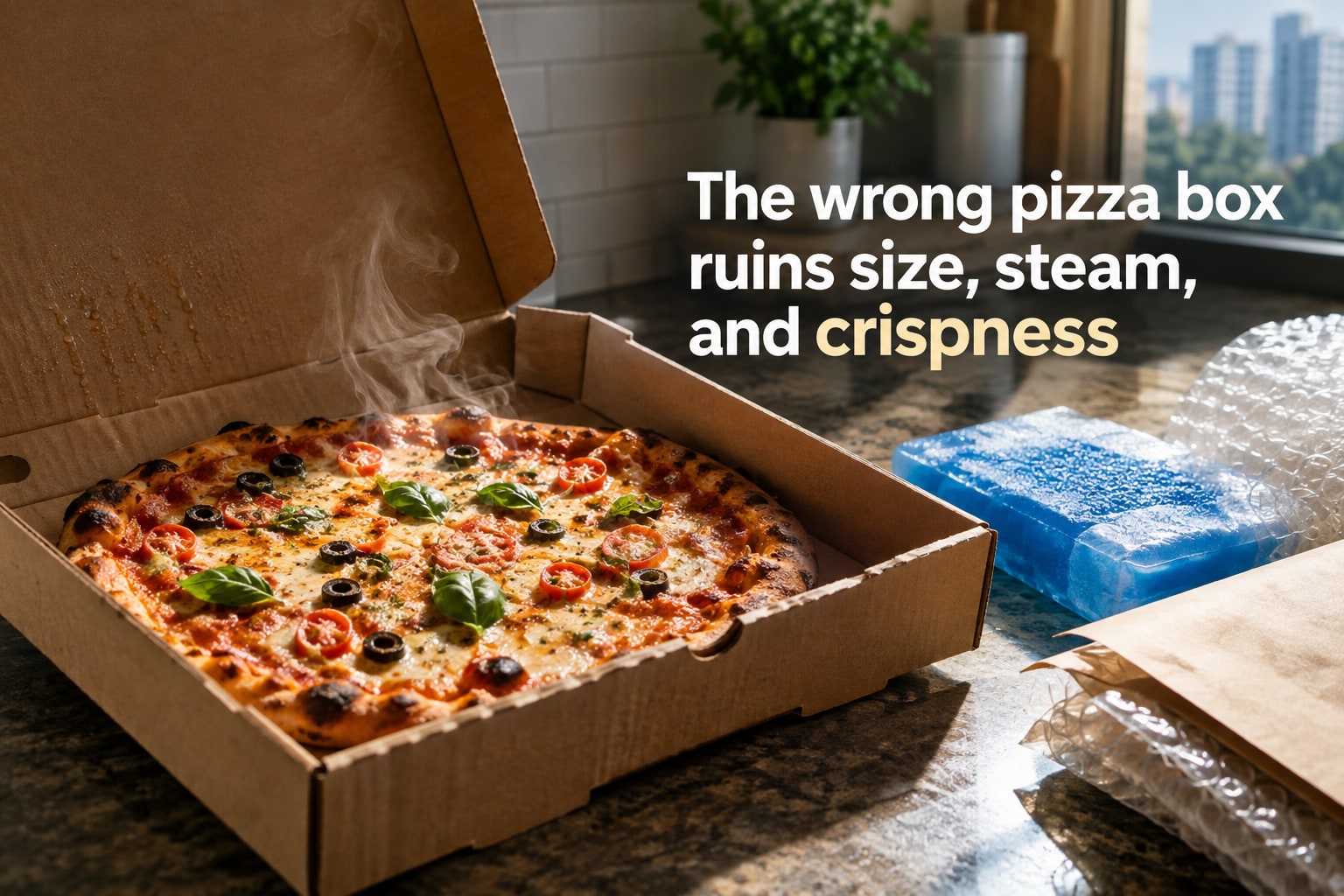 Food-grade pizza boxes for homemade pizza in Bangalore