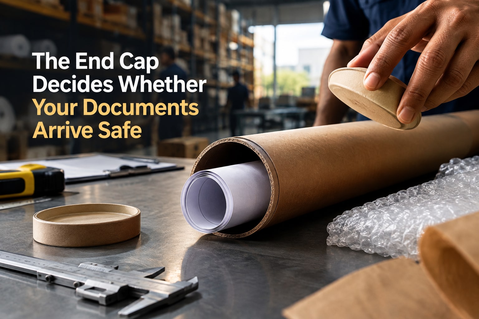 Mailing tubes with end caps in Bangalore: what protects documents?