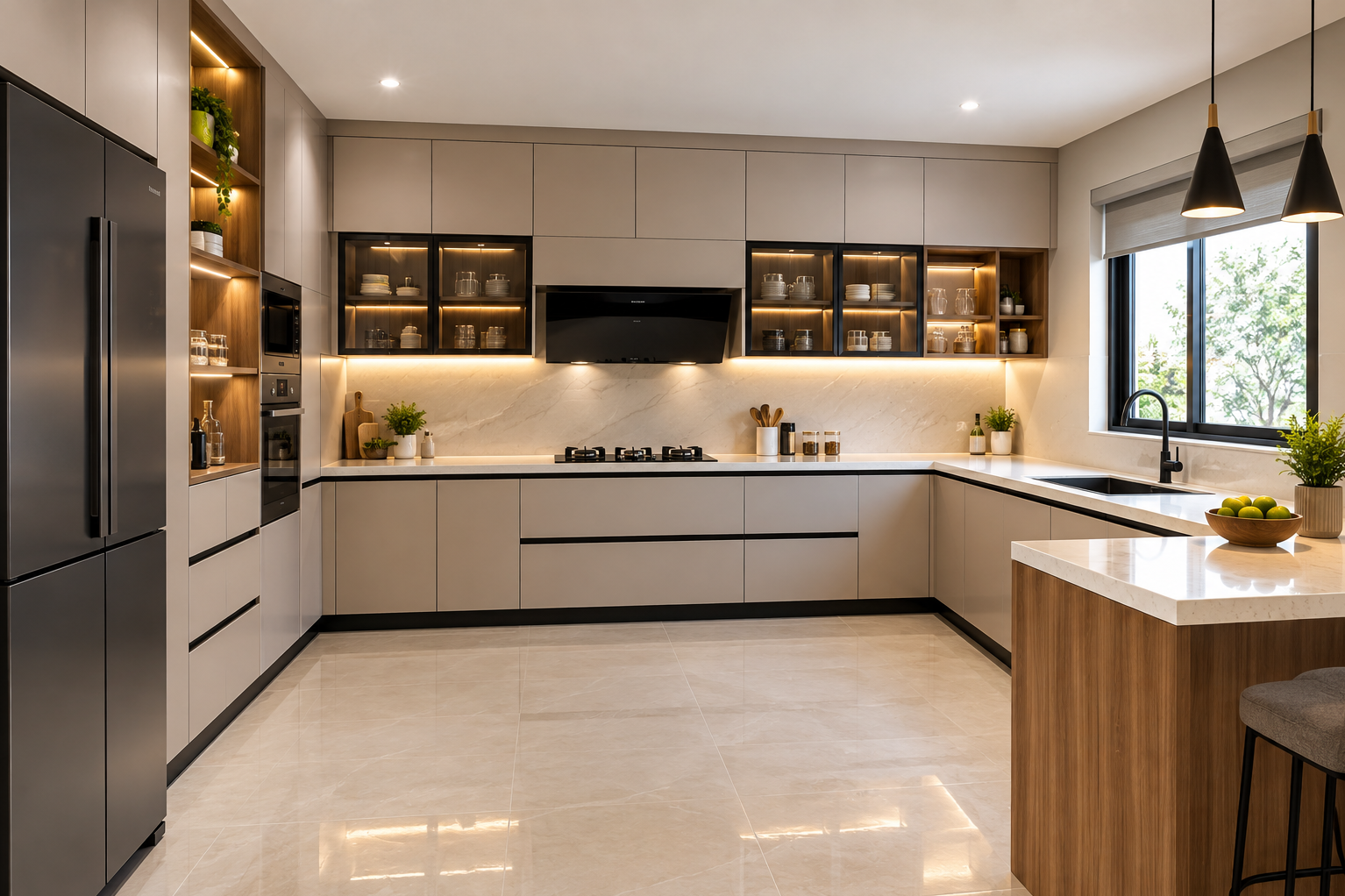 Modern Modular Kitchen Design In Surat
