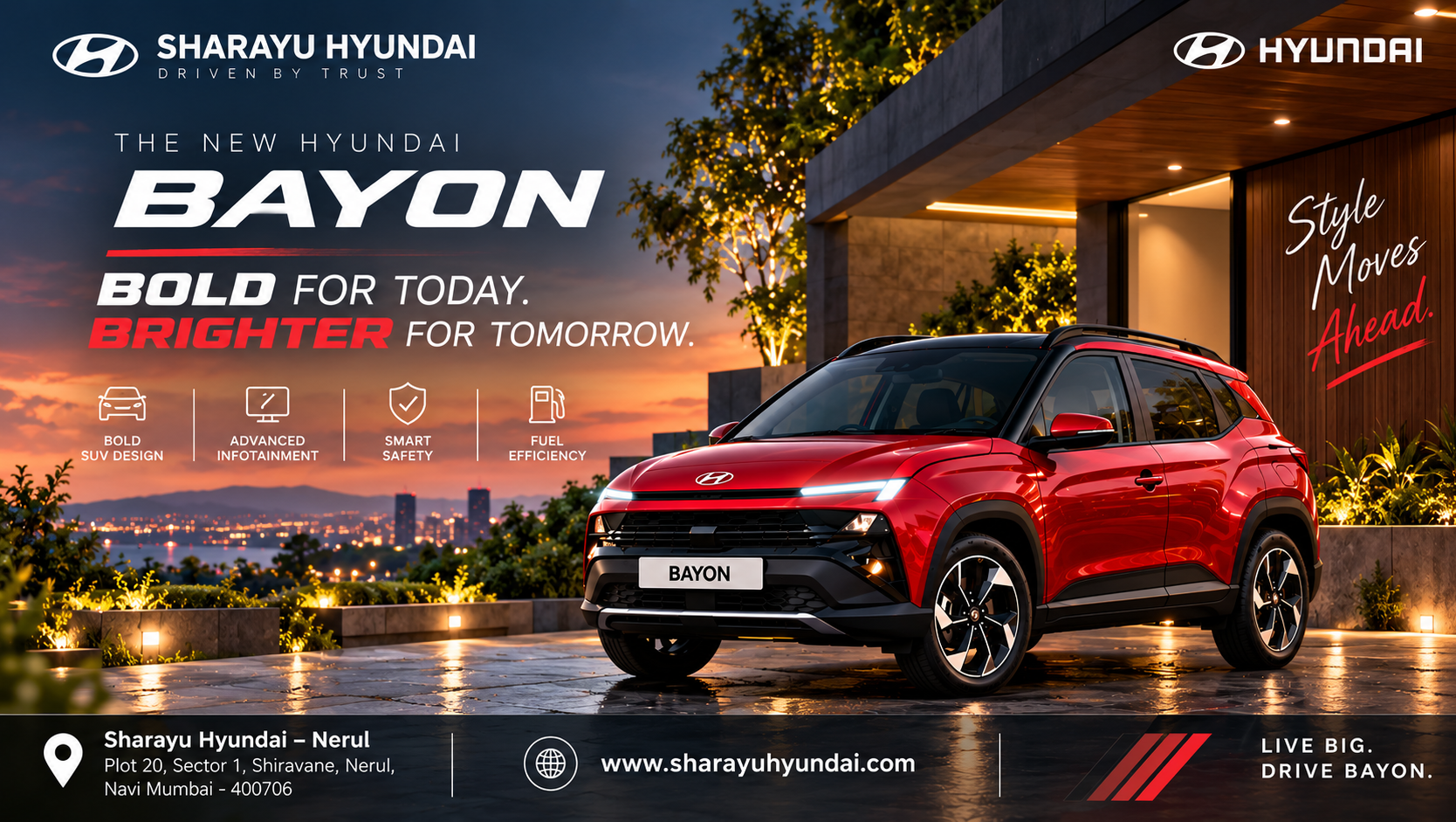 Hyundai BAYON Navi Mumbai | New Hyundai BAYON SUV in Nerul | Sharayu Hyundai