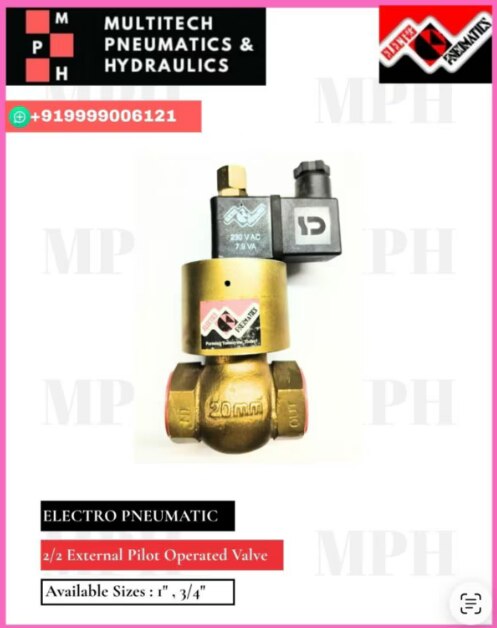 Buy External Pilot Operated Valve in Delhi for Packaging Machines