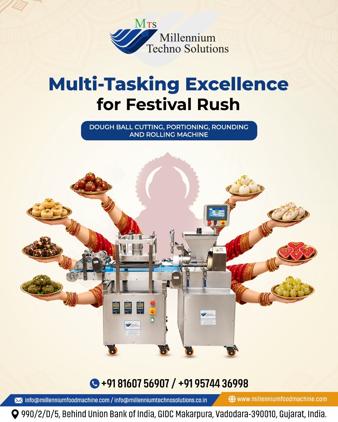 Multi-Tasking Excellence for the Festive Rush! πͺβ¨ Handle festive demand like a pro! Our Dough Bal...