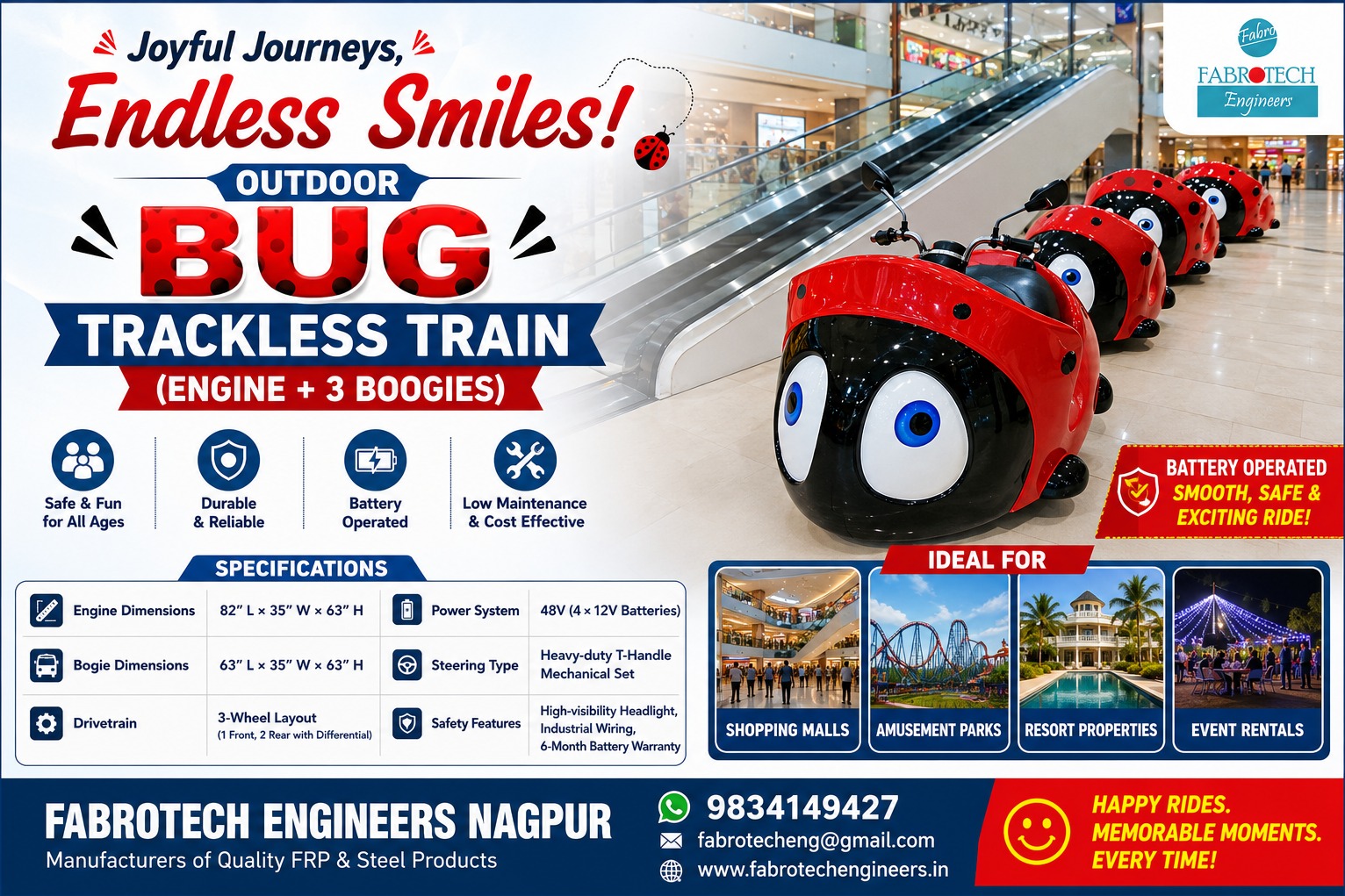 How a Trackless Train Can Add a Moving Attraction to Recreational Spaces