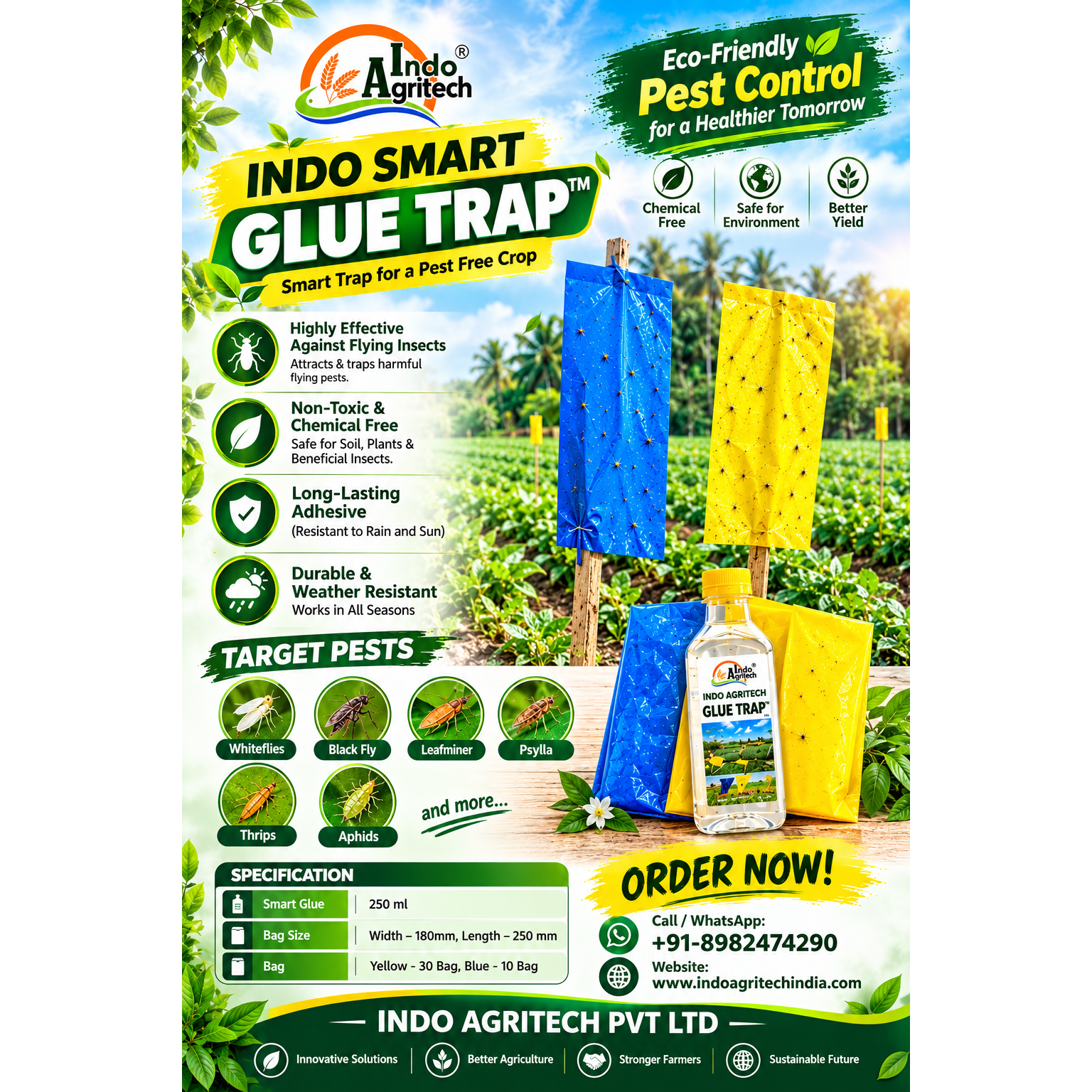 INDO SMART GLUE TRAP™ – Smart Glue-Based Insect Trap