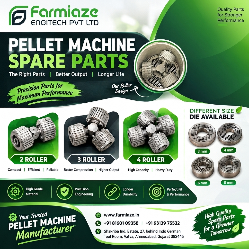 Pellet Machine Spare Parts Manufacturer in Vadodara