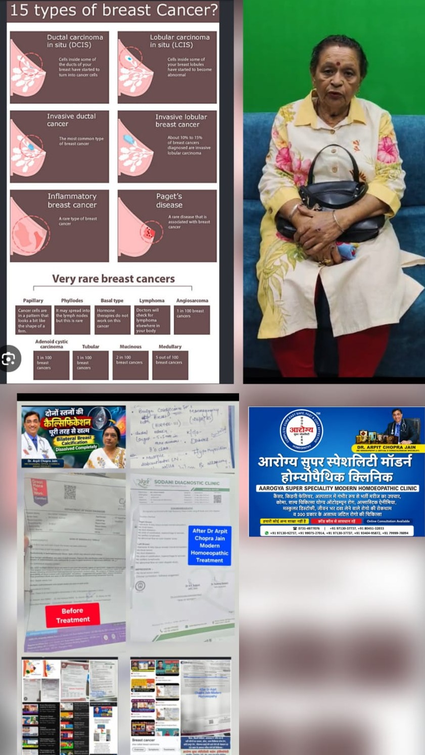 Breast Cancer (Invasive Breast Carcinoma) patient 2 times post operative patient responded & saved ...