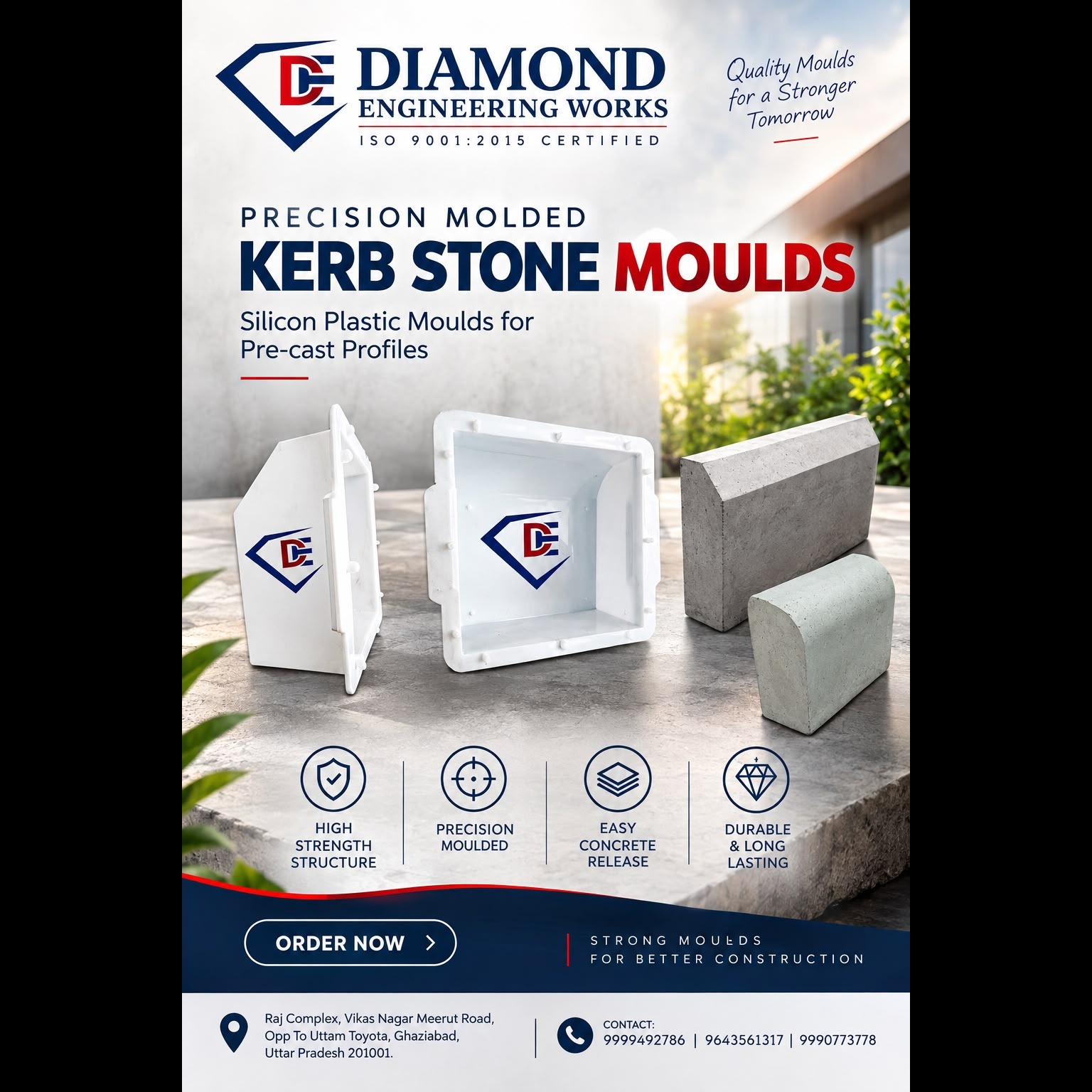 Kerbstone Mould Manufacturer in Ghaziabad – Diamond Engineering Works