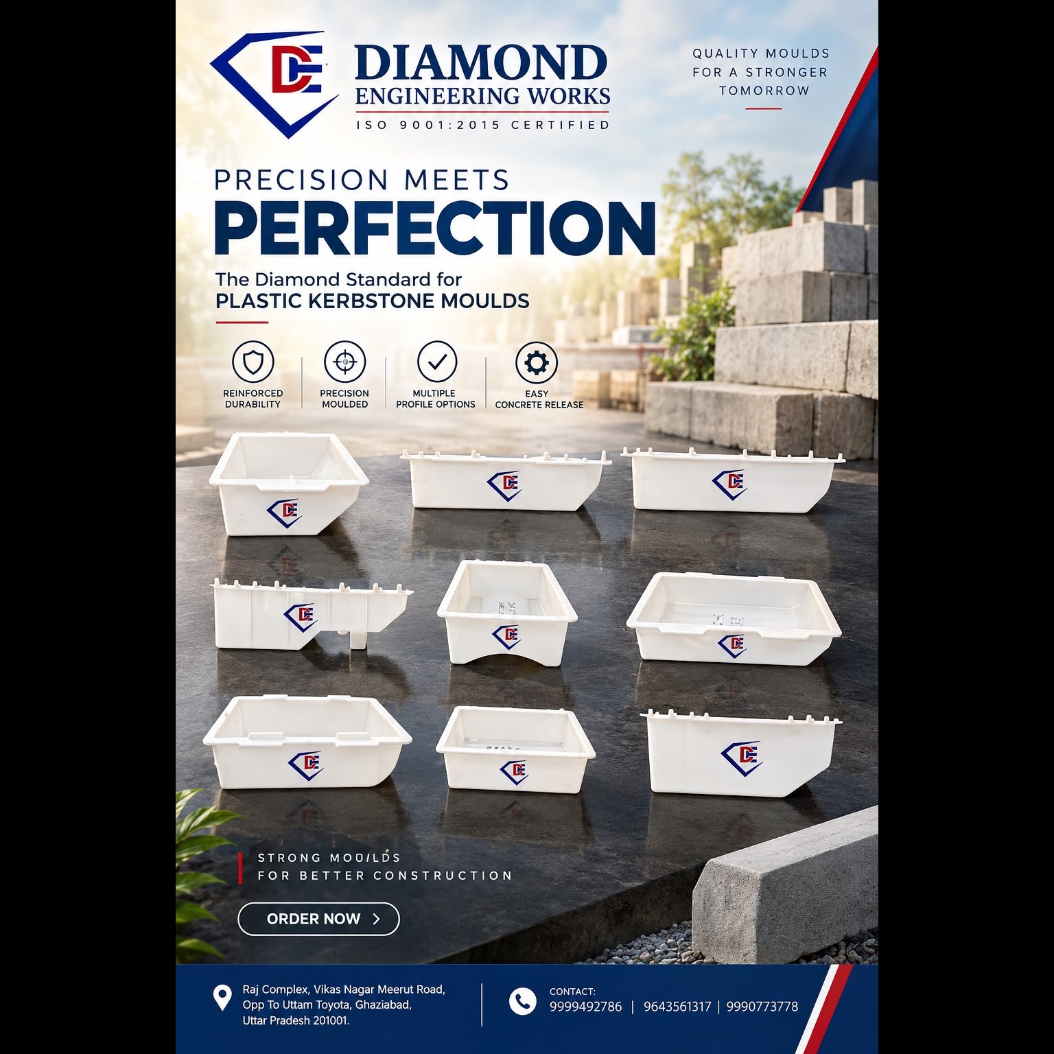 Kerb Stone Mould Manufacturer in Ghaziabad – Diamond Engineering Works