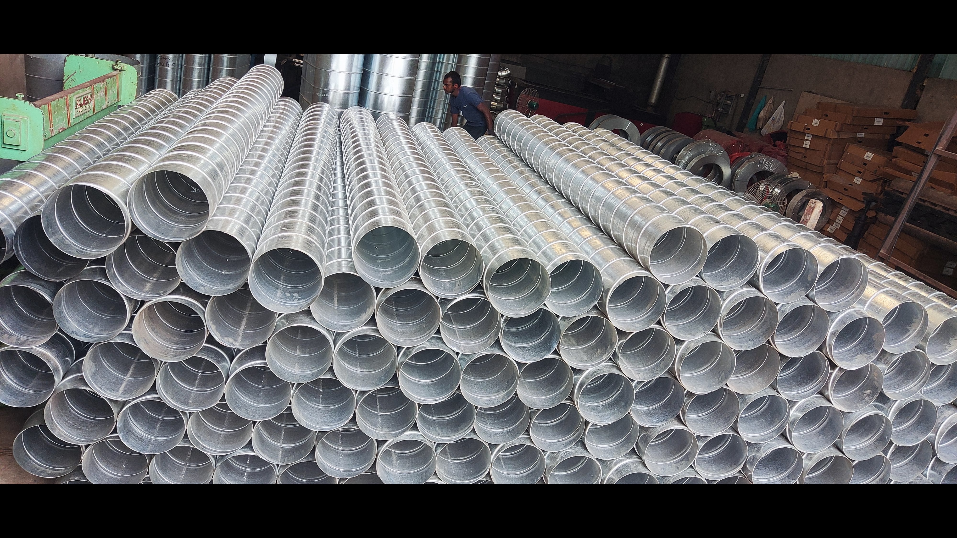 GI Spiral Air Duct Manufacturer and Supplier in Jaipur Rajasthan India