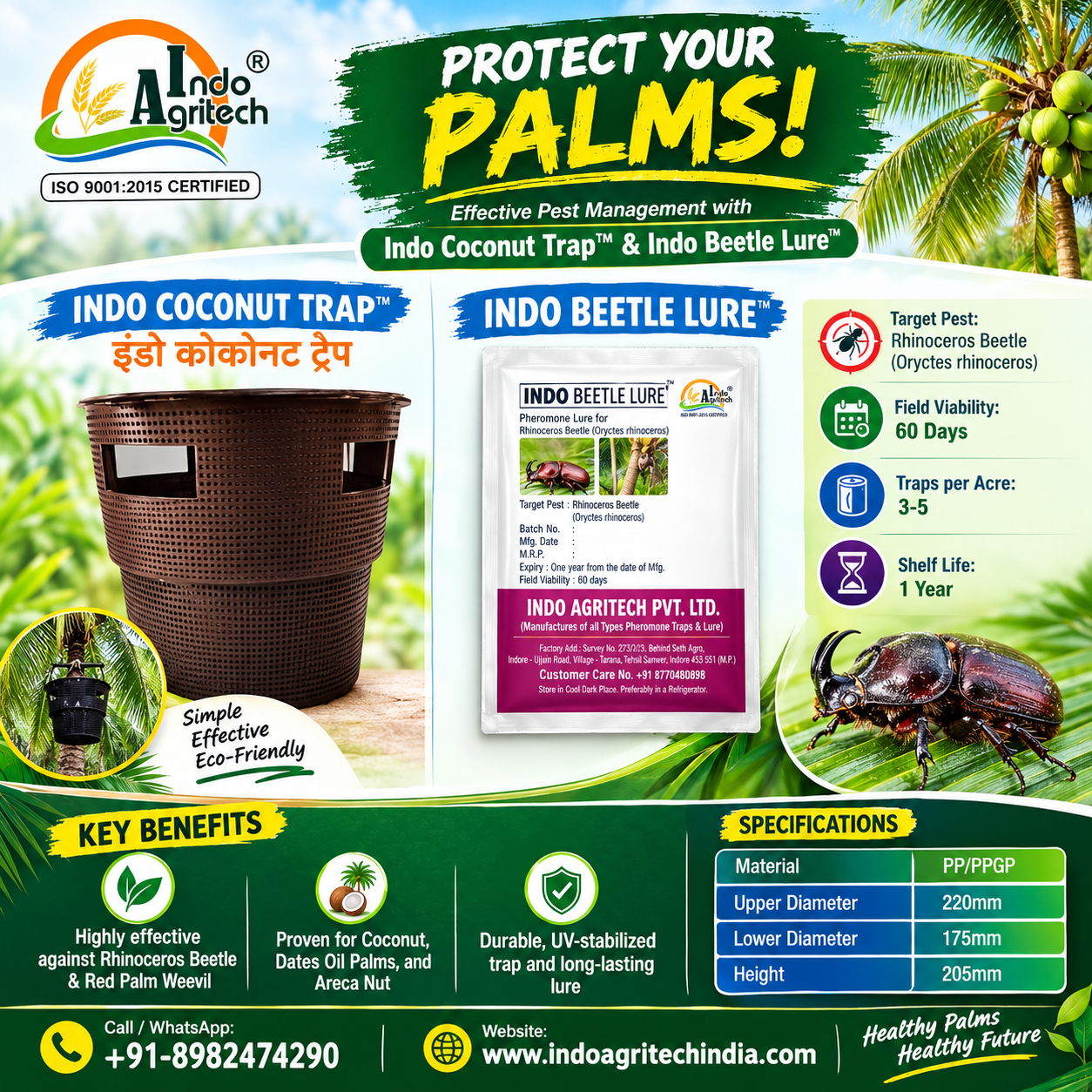 INDO COCONUT TRAP™ + INDO BEETLE LURE
