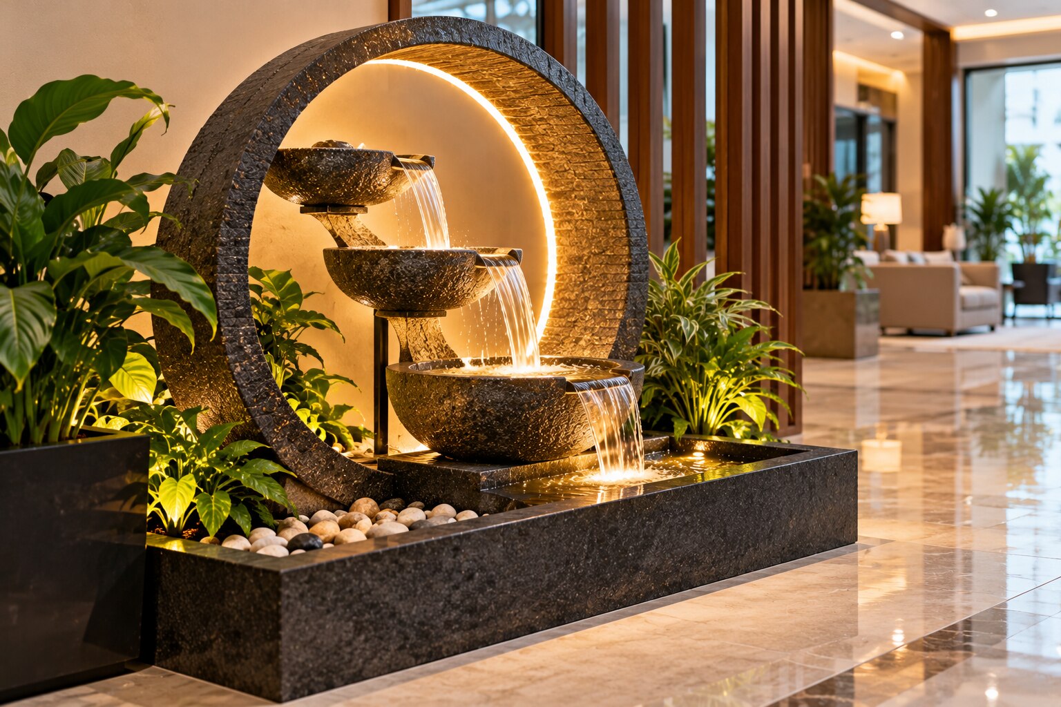 Indoor Fountain Ideas for Homes, Offices and Hotels