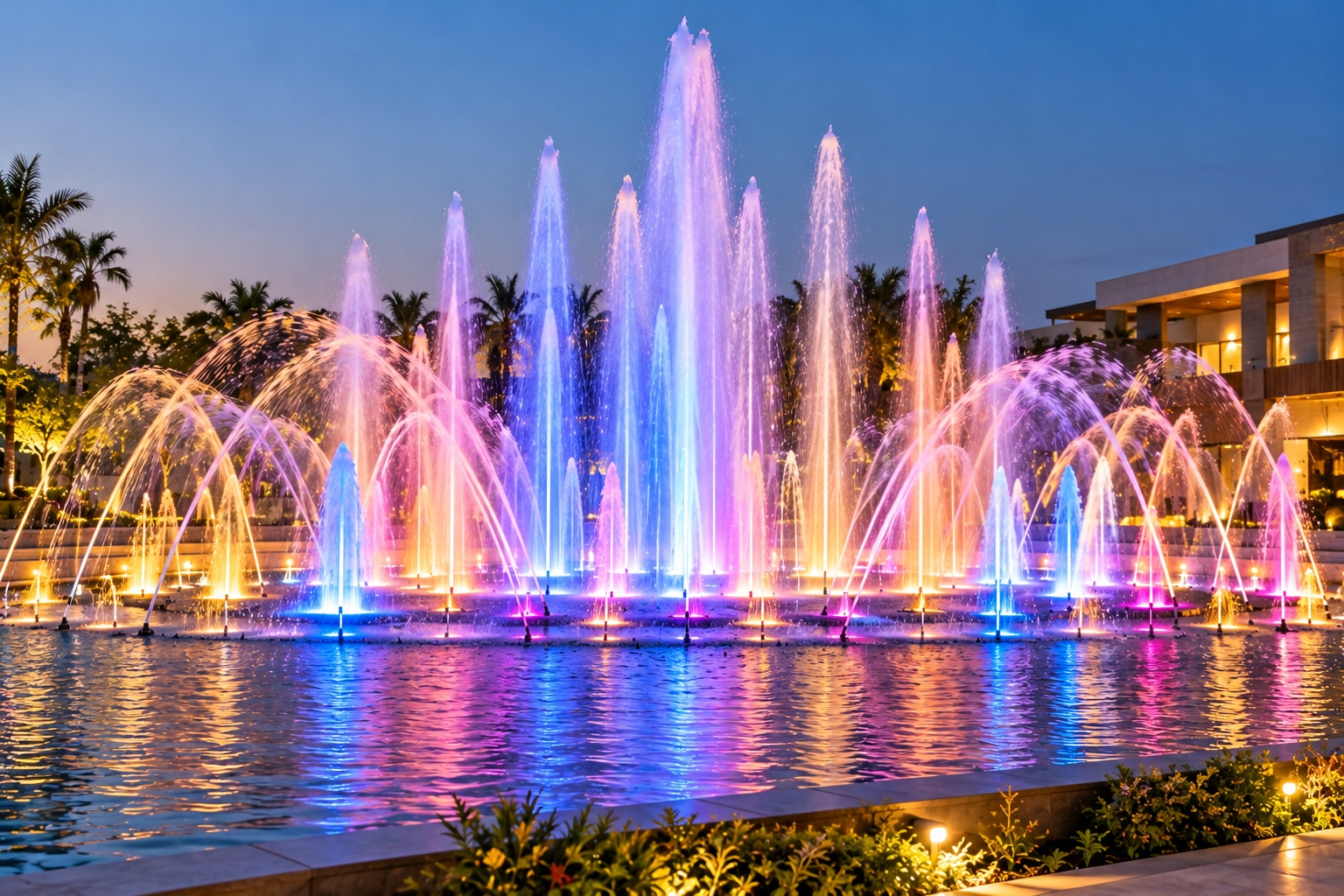 Dancing Fountains for Parks, Hotels and Public Places