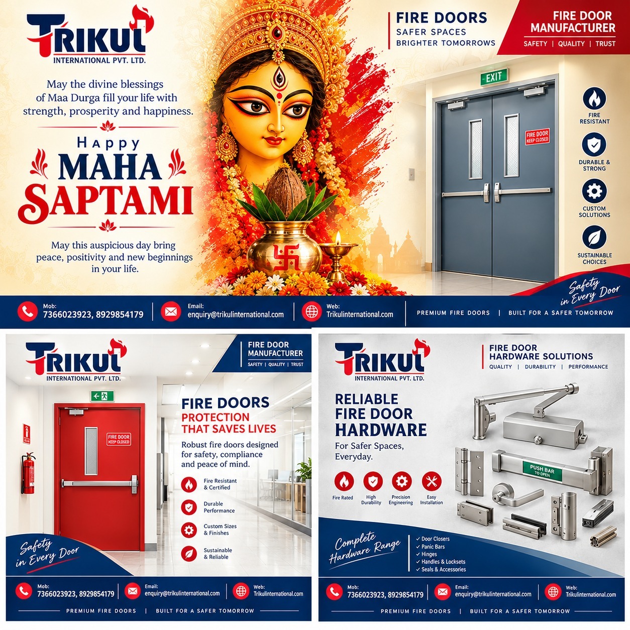 šŗ Happy Maha Saptami ā Trikul International šŗ