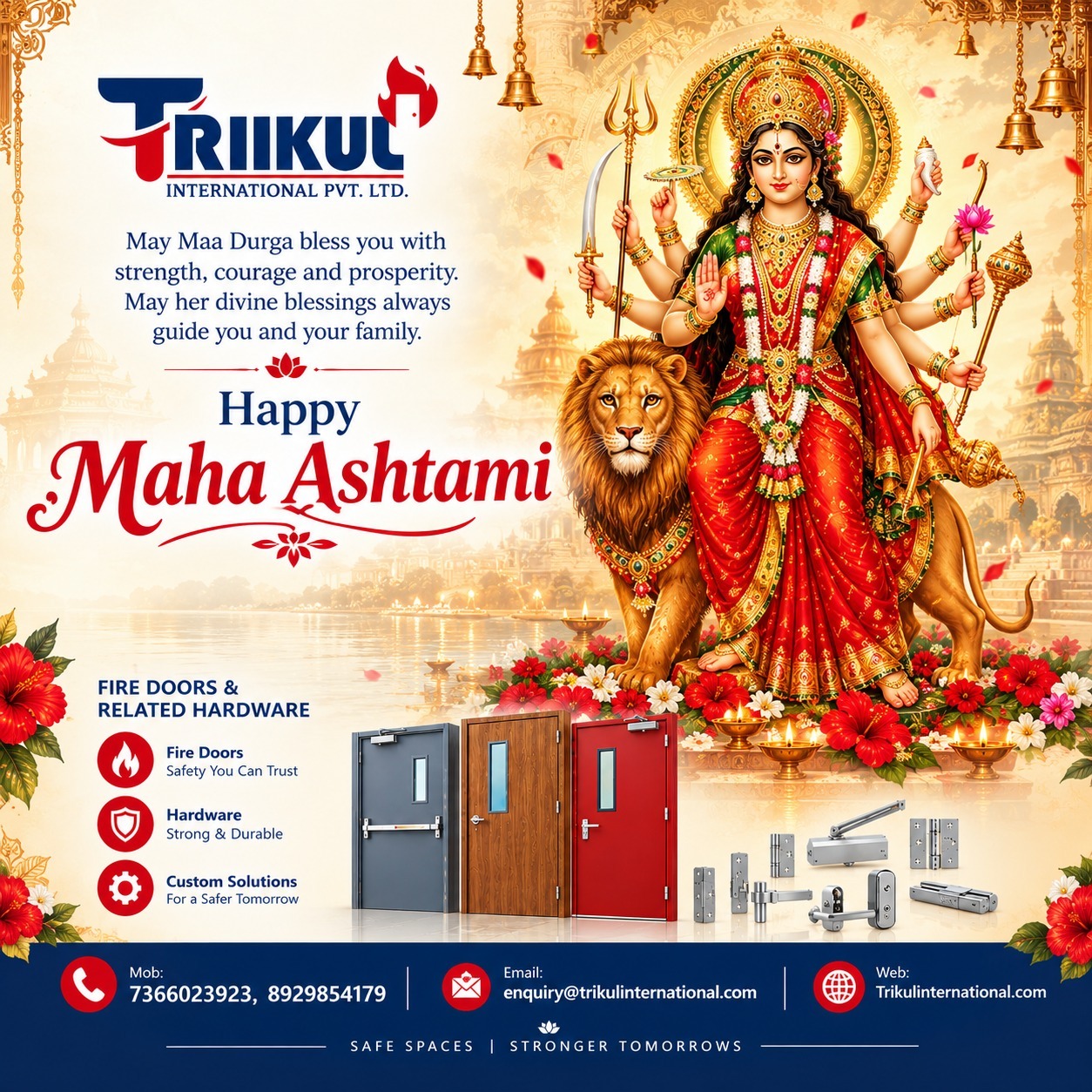 Wishing you and your loved ones a blessed, peaceful, and prosperous Maha Ashtami.