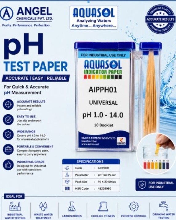 Aquasol pH Paper | pH Test Paper Supplier in Vadodara, Gujarat & India