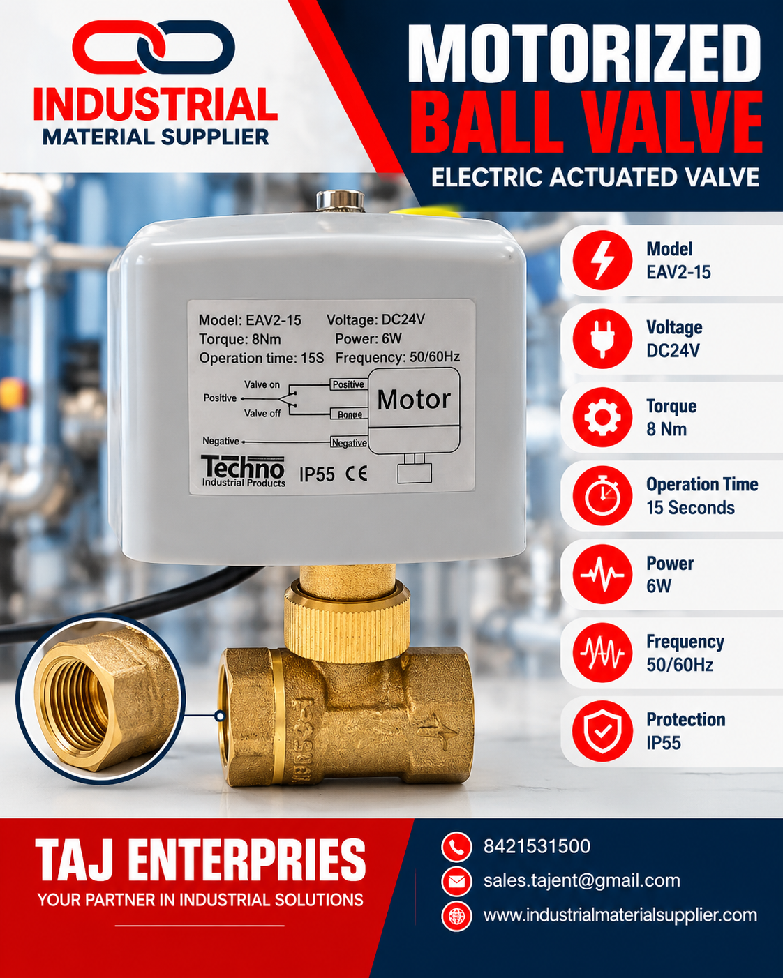 MOTORIZED BALL VALVE