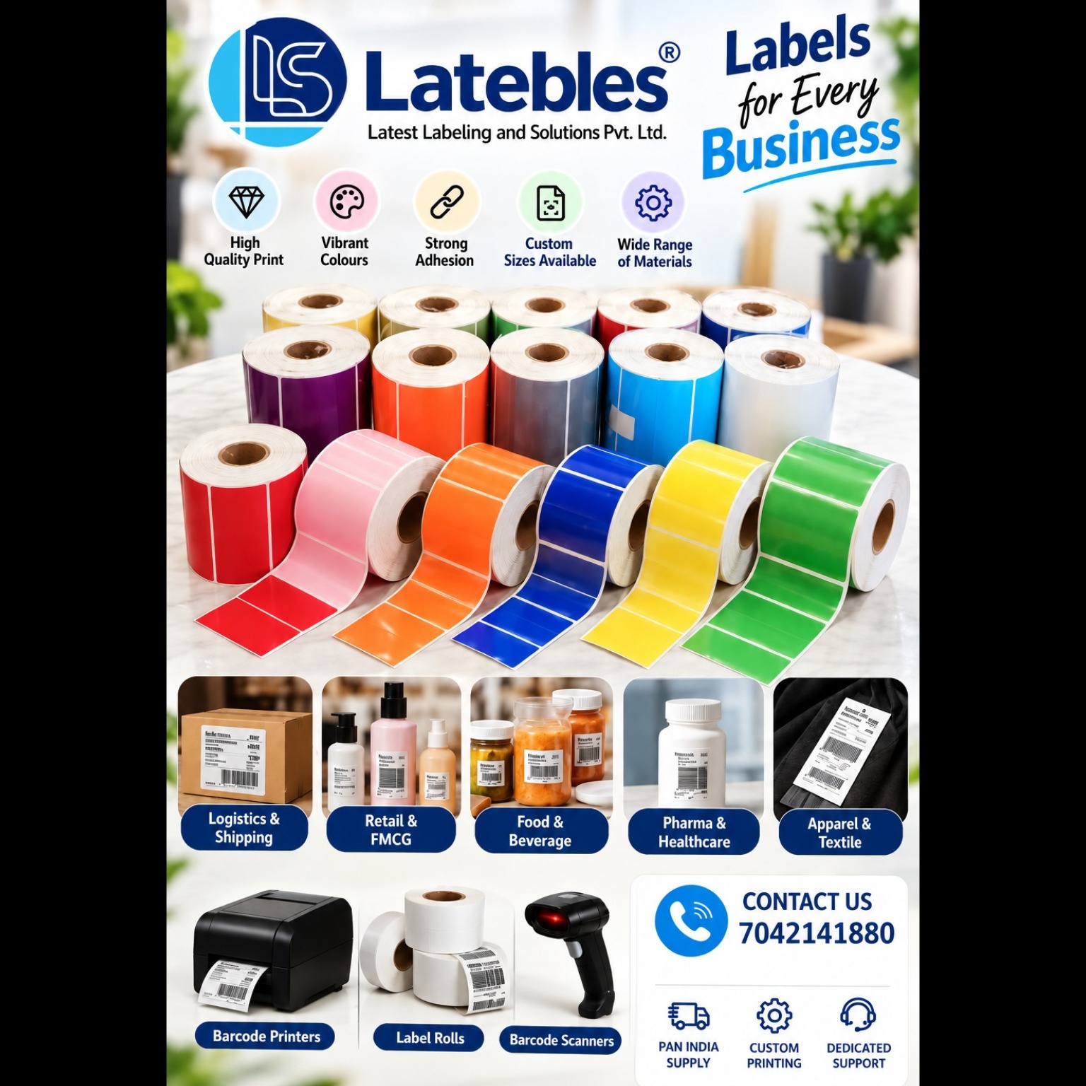 We are deal in "Barcode Roll" in Hapur.... We are deal in "Barcodes, Labels, St... We are deal in '....
