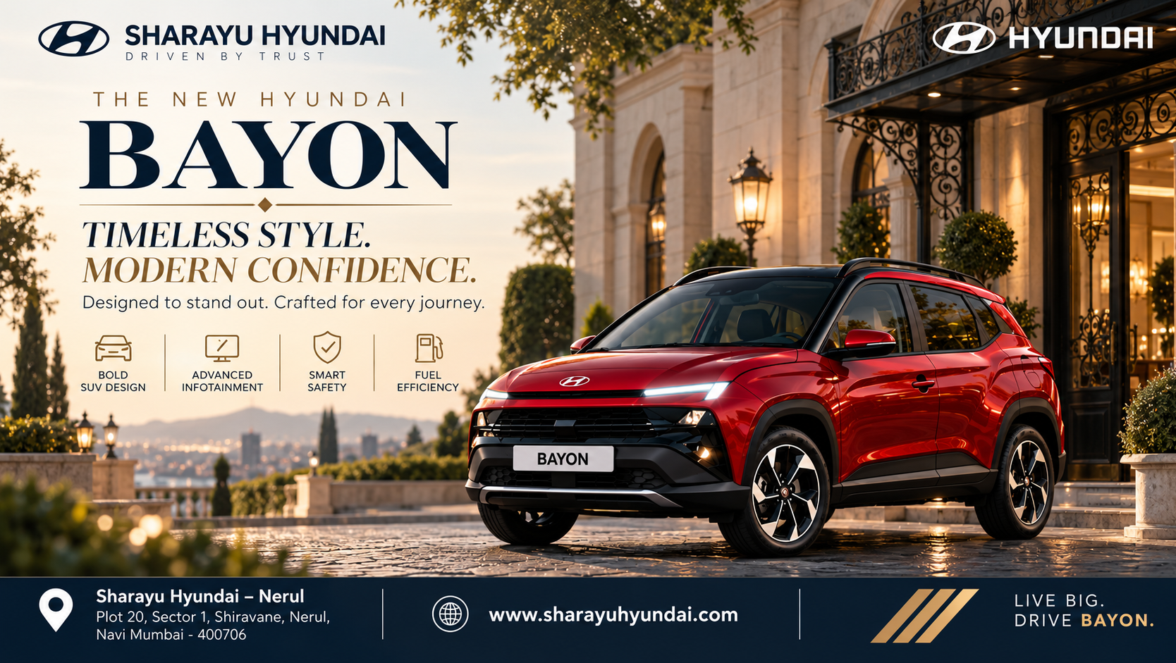 SEO Title New Hyundai BAYON Nerul | Timeless Style, Smart Technology & Confident Performance