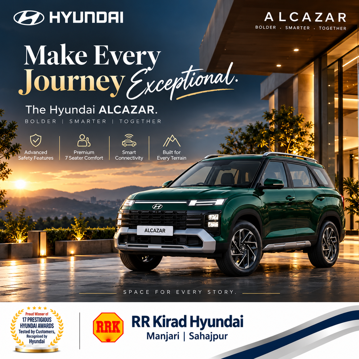 Hyundai Alcazar Manjari Pune | Premium 7-Seater SUV | RR Kirad Hyundai