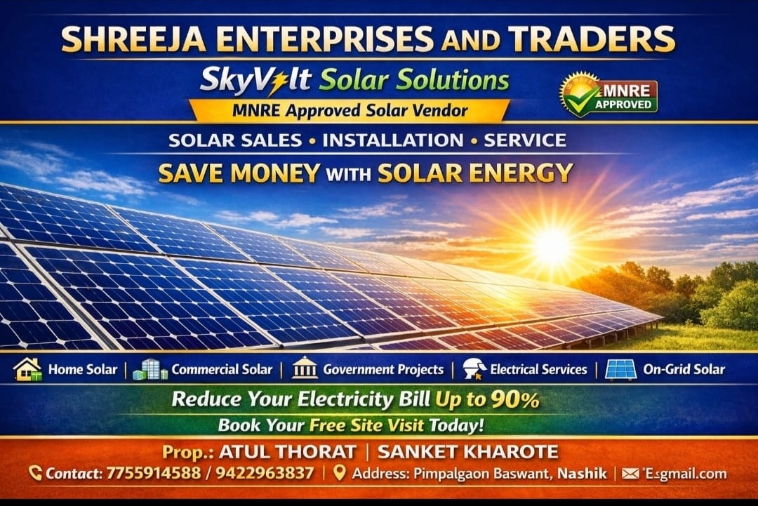 Industrial Solar in Nashik – SKYVOLT SOLAR Solutions for Industries
