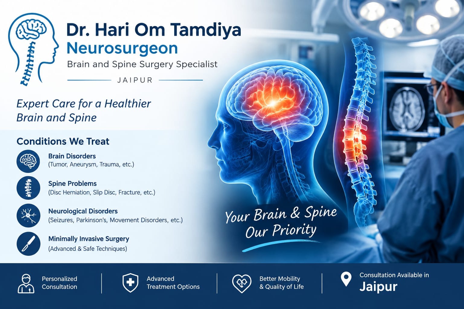 Neurosurgeon & Brain and Spine Surgery Specialist in Jaipur
