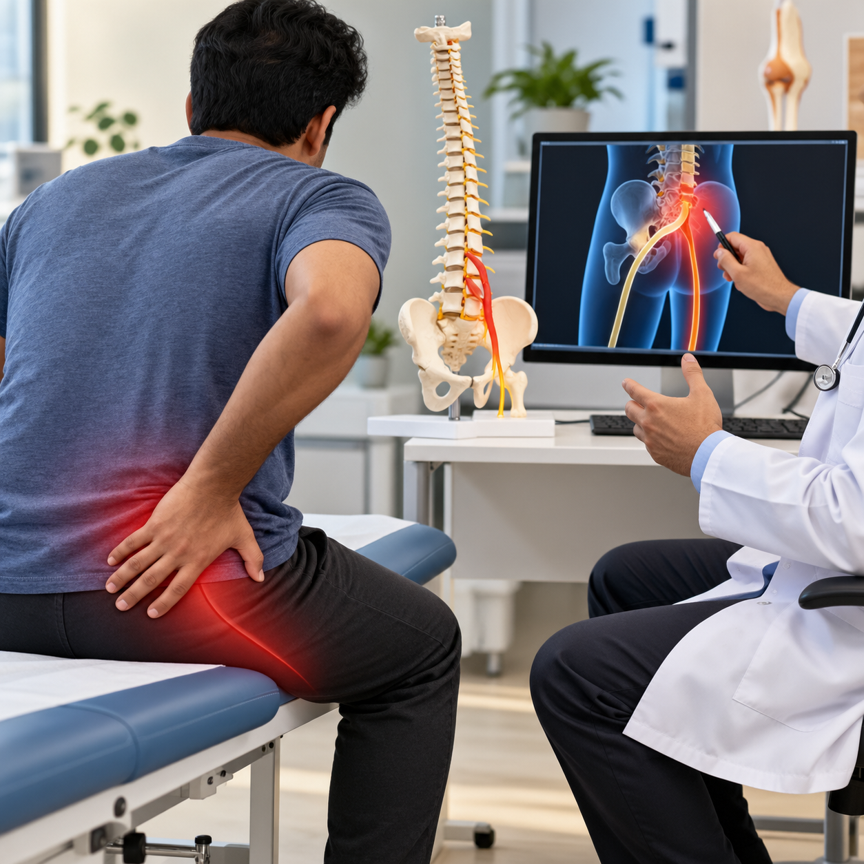 Sciatica Pain Treatment for Radiating Leg Pain and Nerve Compression