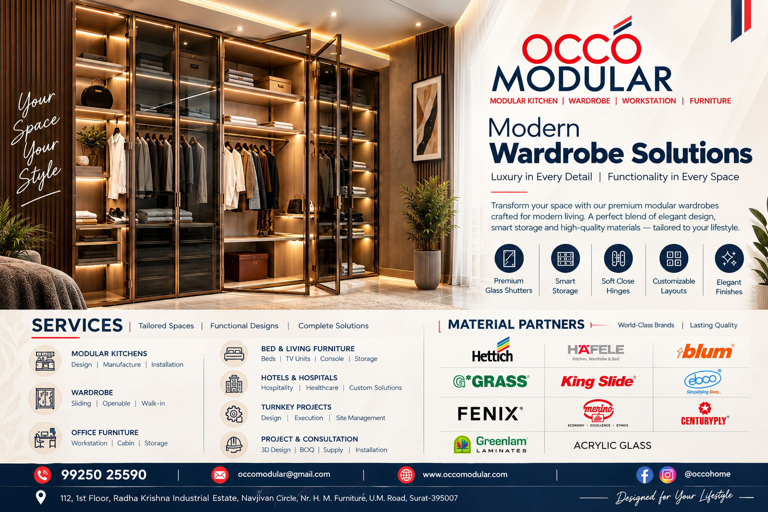 Modern Wardrobe Luxury Meets Intelligent Design In Surat