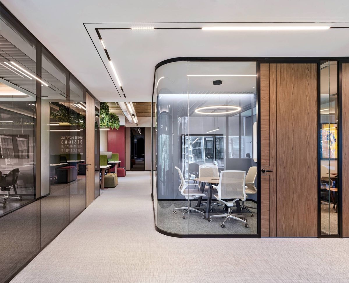 Contemporary Glass Partition Office Design | T. Nagar