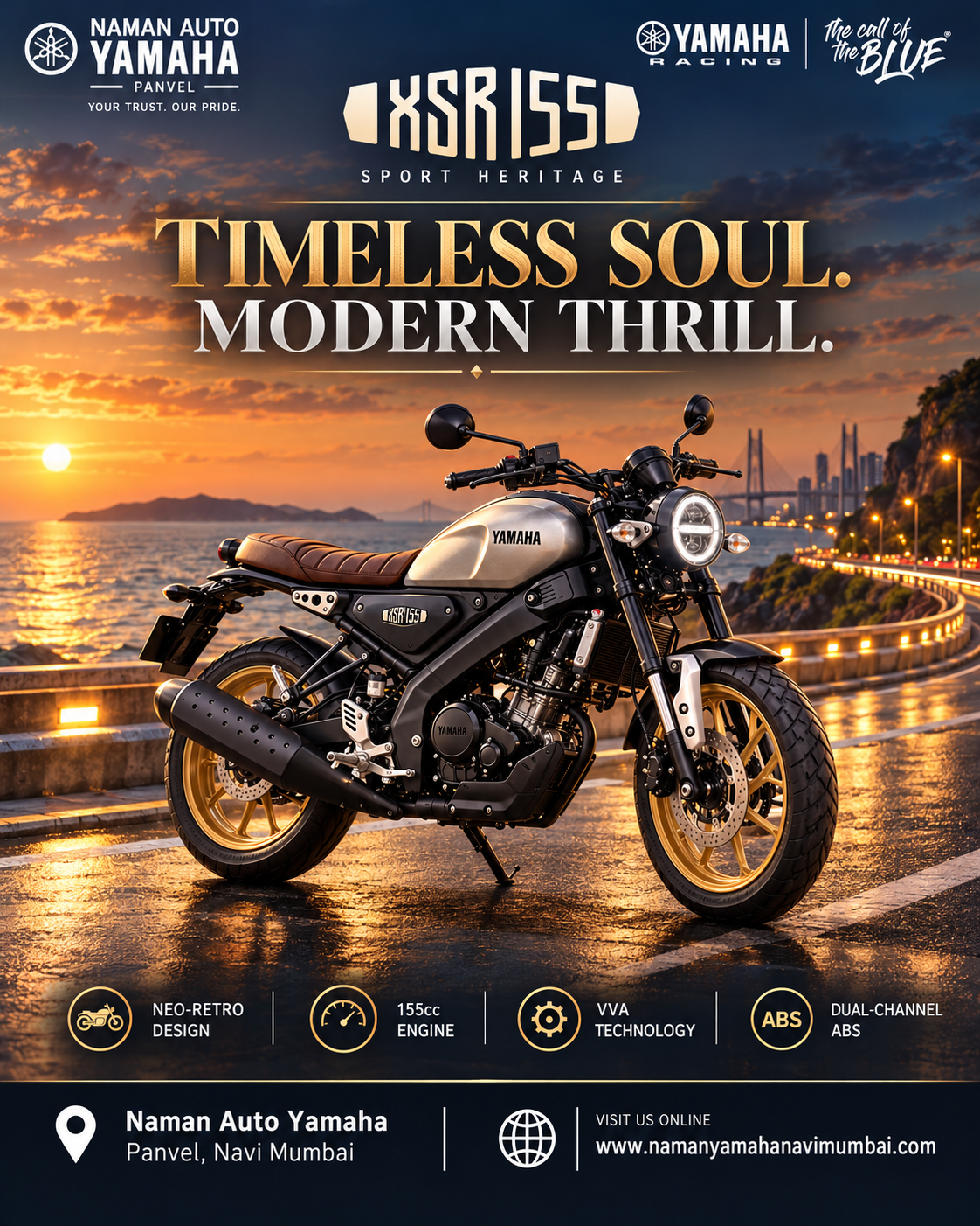 Yamaha XSR155 Panvel | Timeless Soul, Modern Thrill – Naman Auto Yamaha