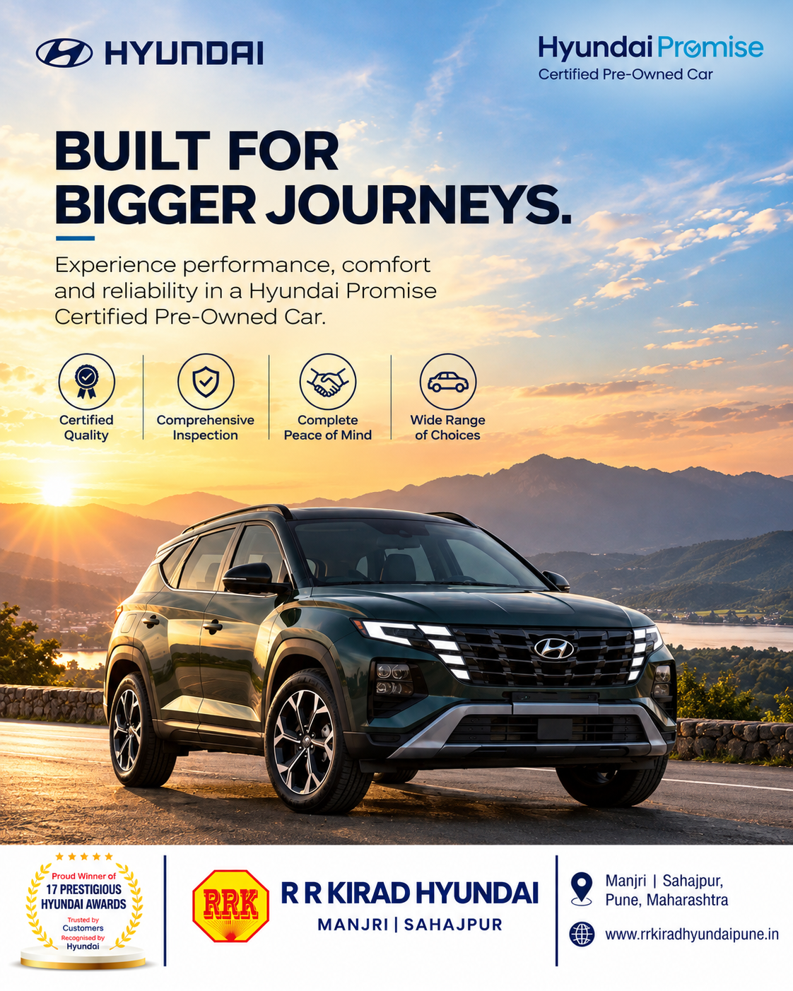 Hyundai Promise Certified Pre-Owned Cars in Pune | RR Kirad Hyundai