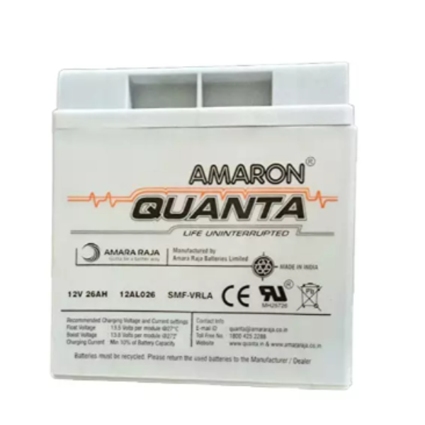 Amaron Quanta SMF-VRLA 12V 26AH Battery