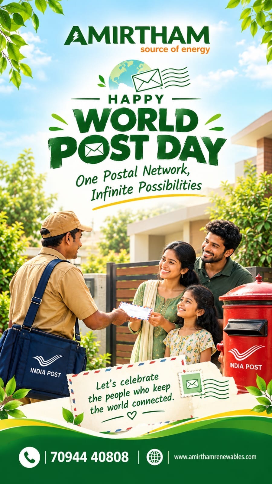 ๐ฎ Happy World Post Day! ๐๐
Celebrating the power of connection, communication, and the people who...