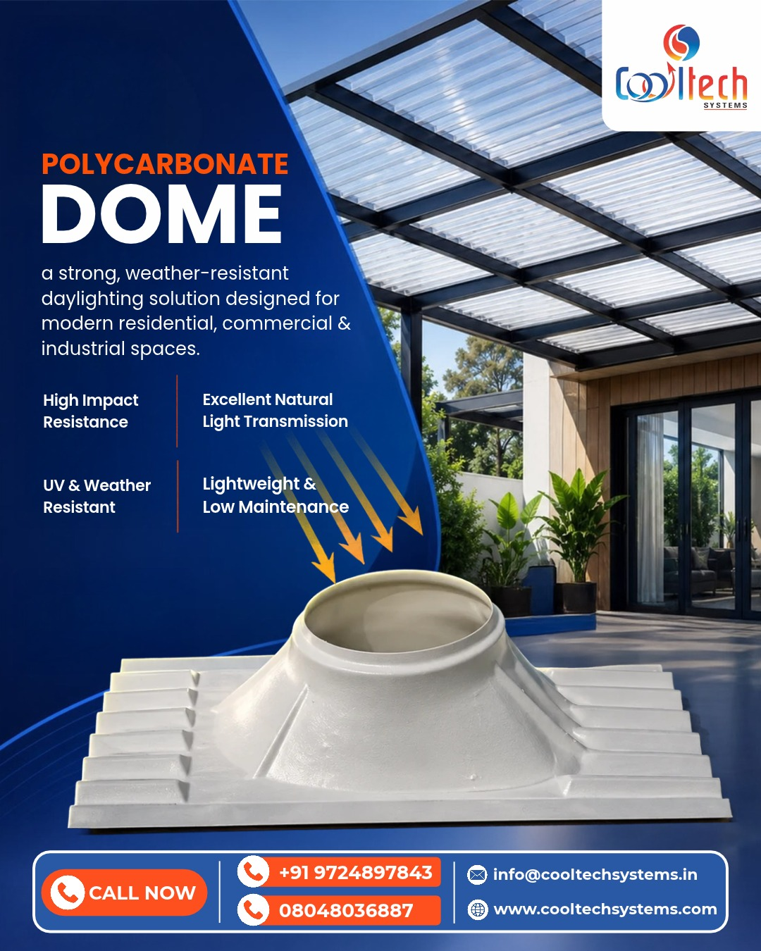What Makes a Polycarbonate Dome Manufacturer in India the Right Choice for Modern Solutions