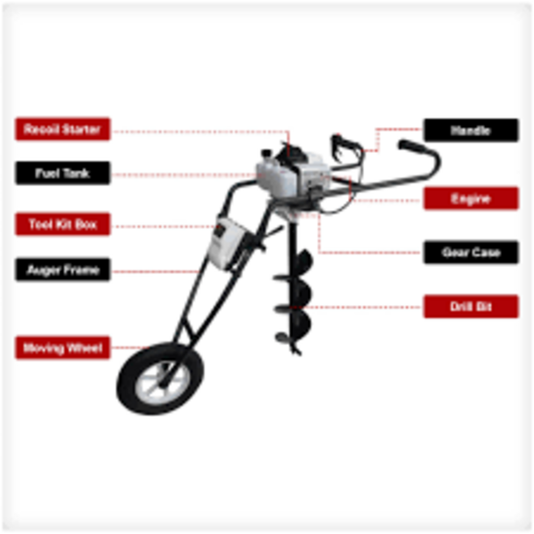 ππ± EARTH AUGER SINGLE WHEEL β POWERFUL & EFFICIENT SOIL DRILLING SOLUTION! π±π