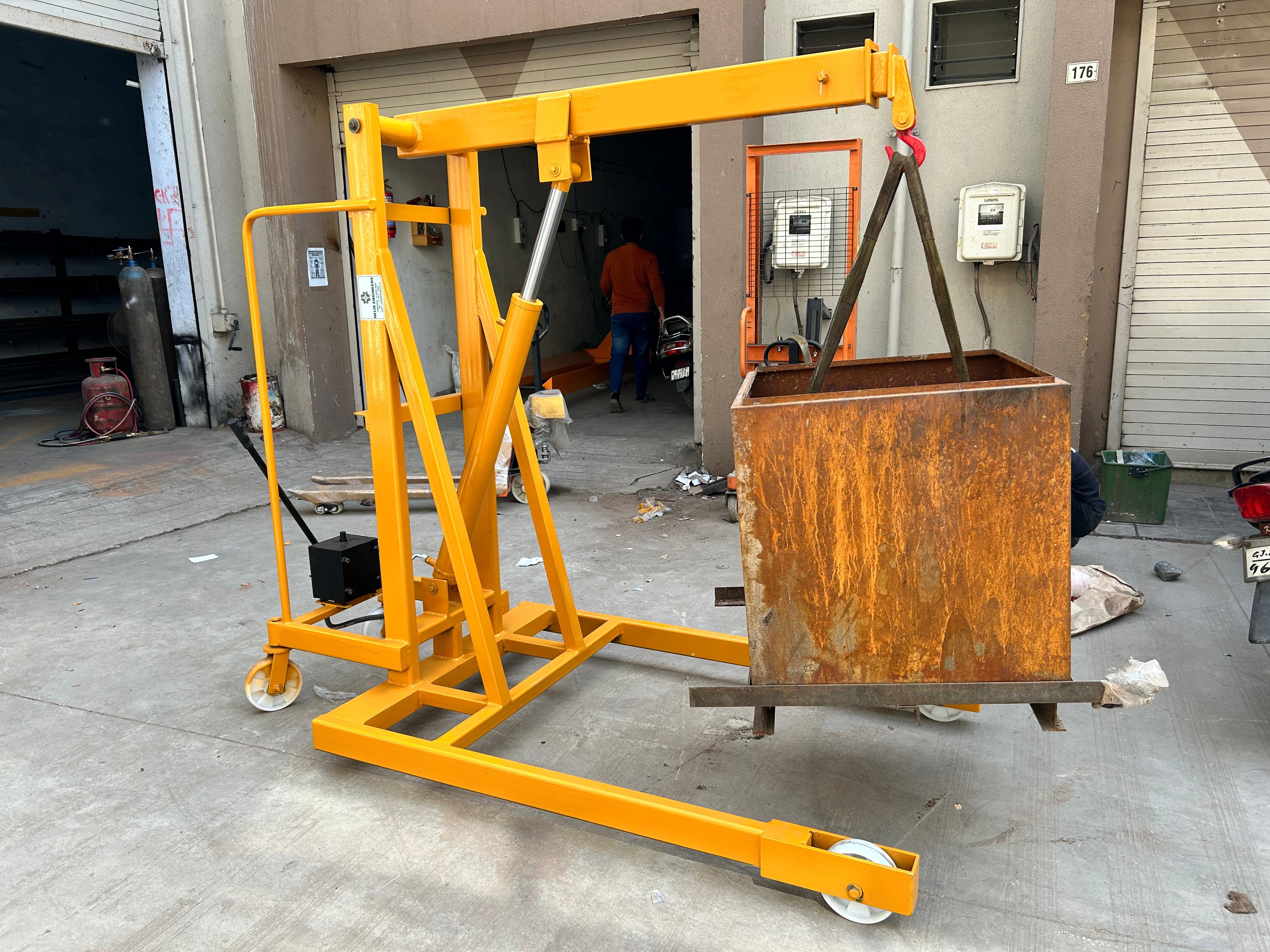 Electric and Battery Operated Floor Crane Manufacturer in India | Helix Engineers