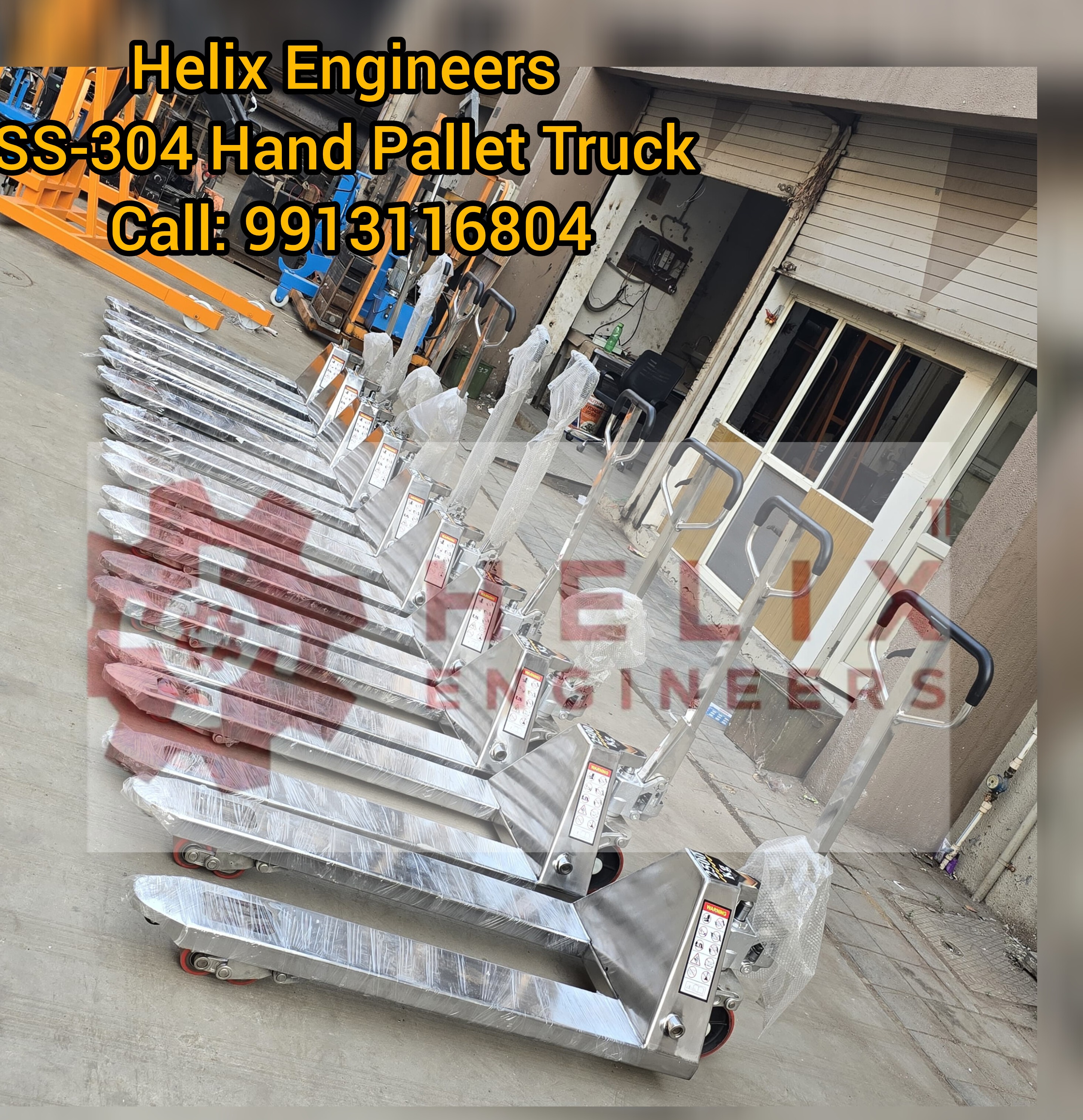 SS Hand Pallet Truck Manufacturer in India | Helix Engineers