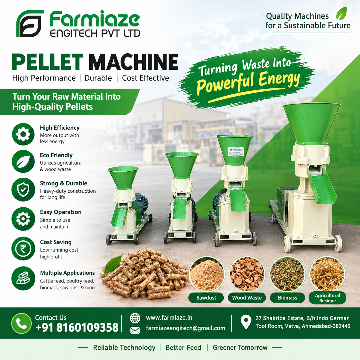 Pellet Machine Manufacturer in Bihar – Farmiaze Engitech Private Limited