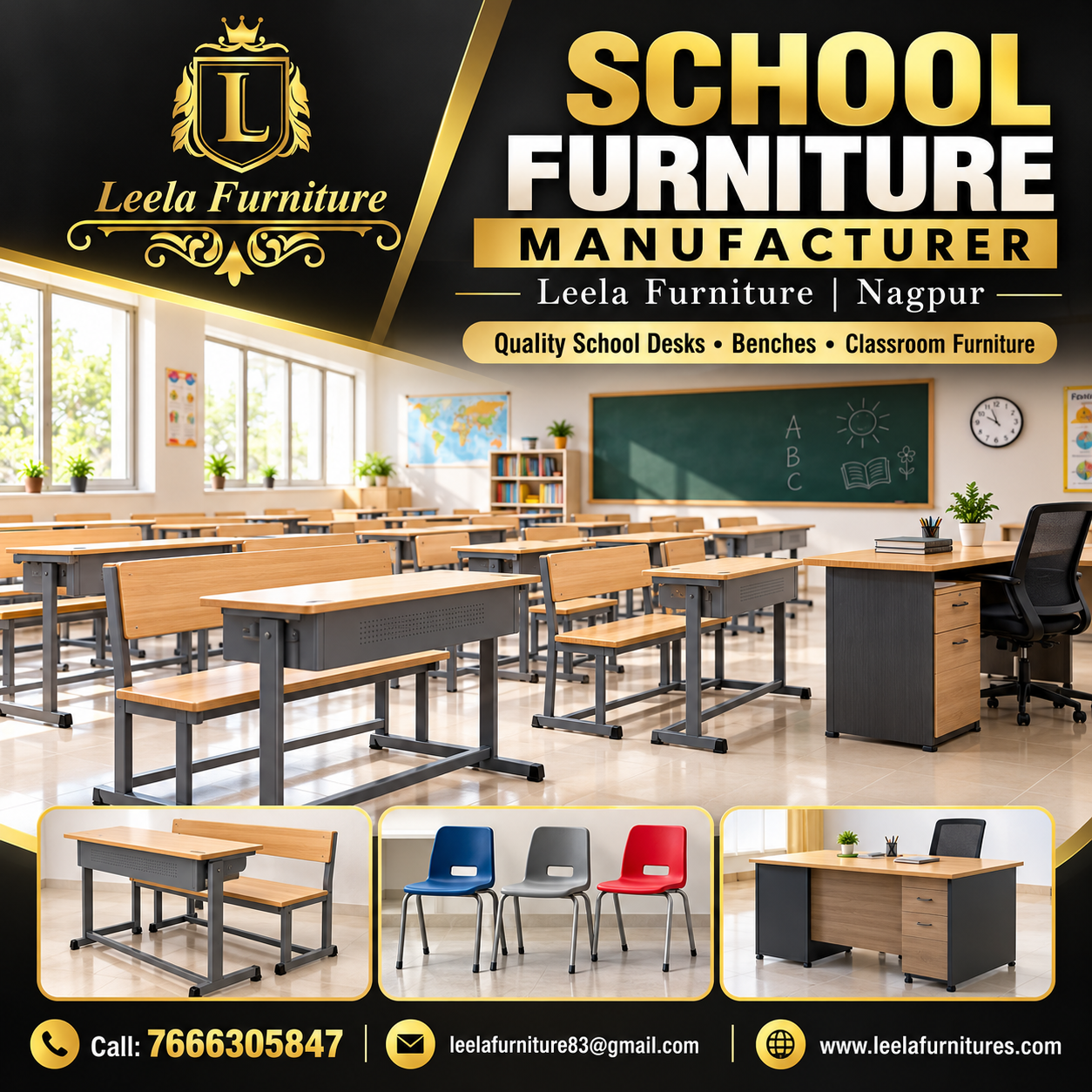 School Furniture Manufacturer in Leela Furniture Nagpur