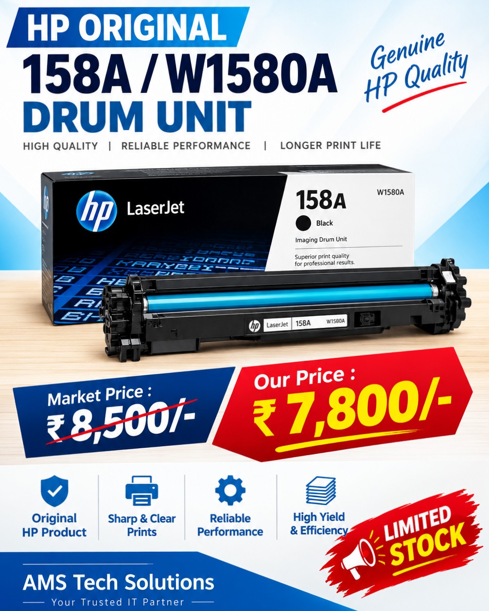HP Original 158A / W1580A Drum Unit – Special Offer!