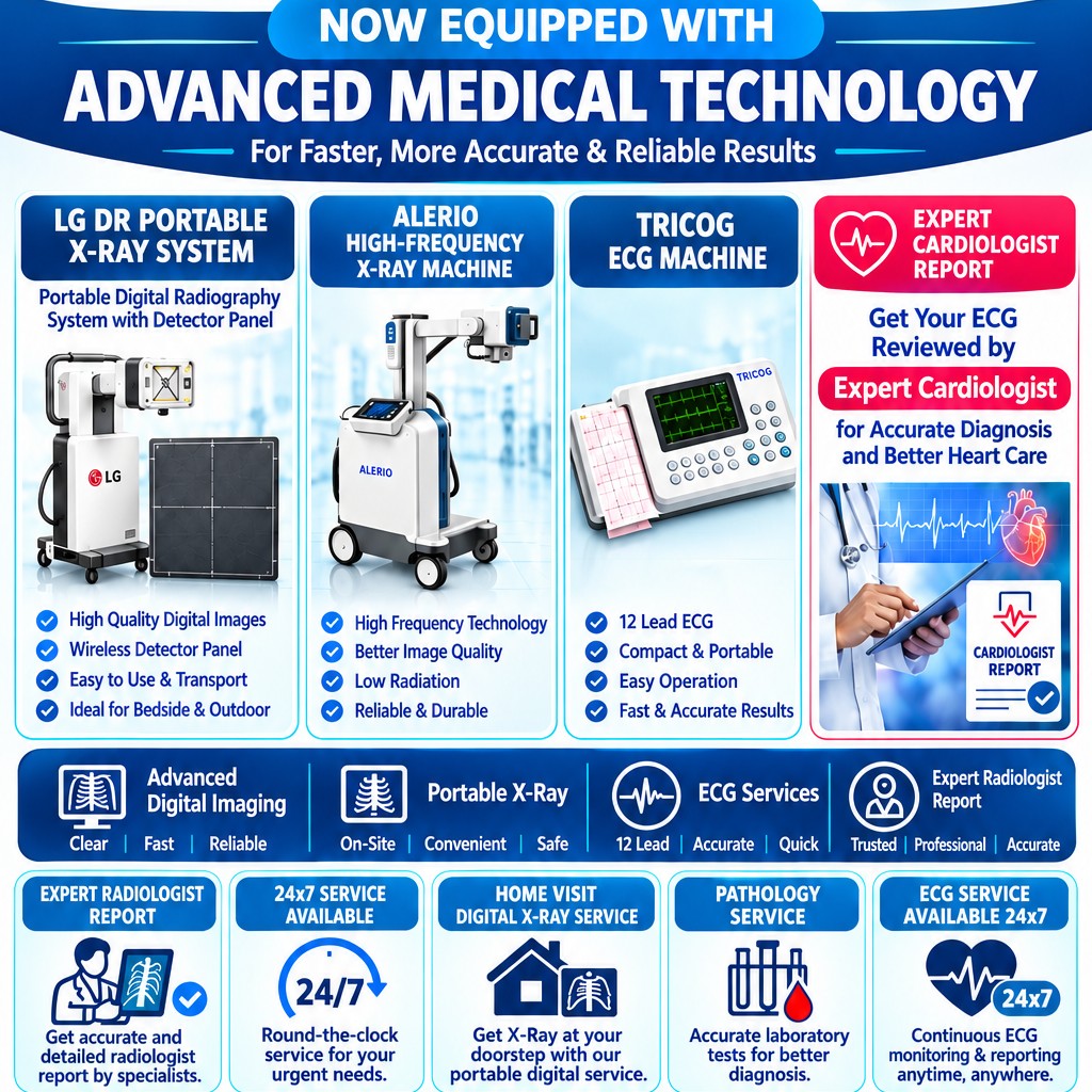 new advanced ecg machine and x ray