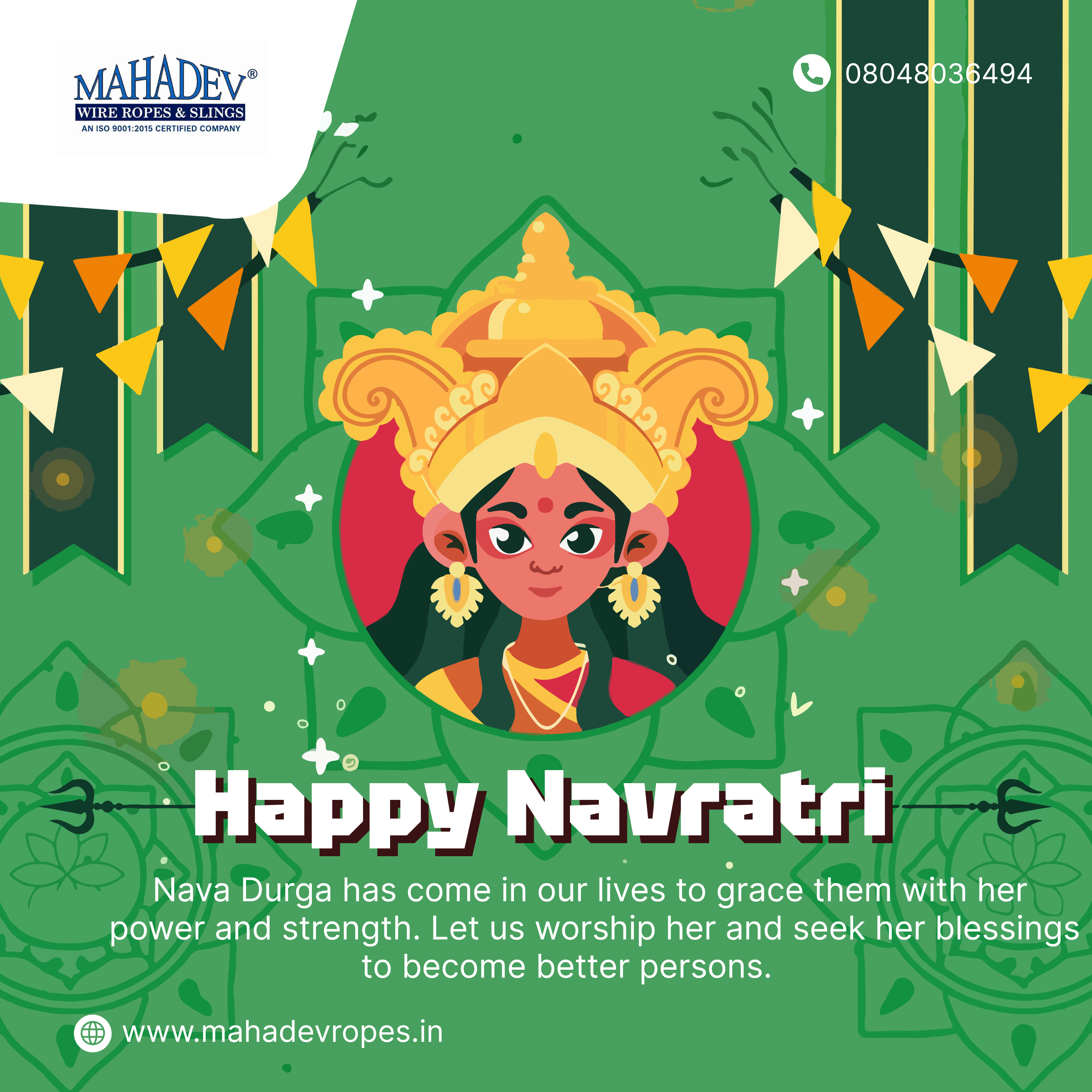 ๐๐บ Where devotion meets strength, new possibilities begin. This Navratri, letโs celebrate the divi...