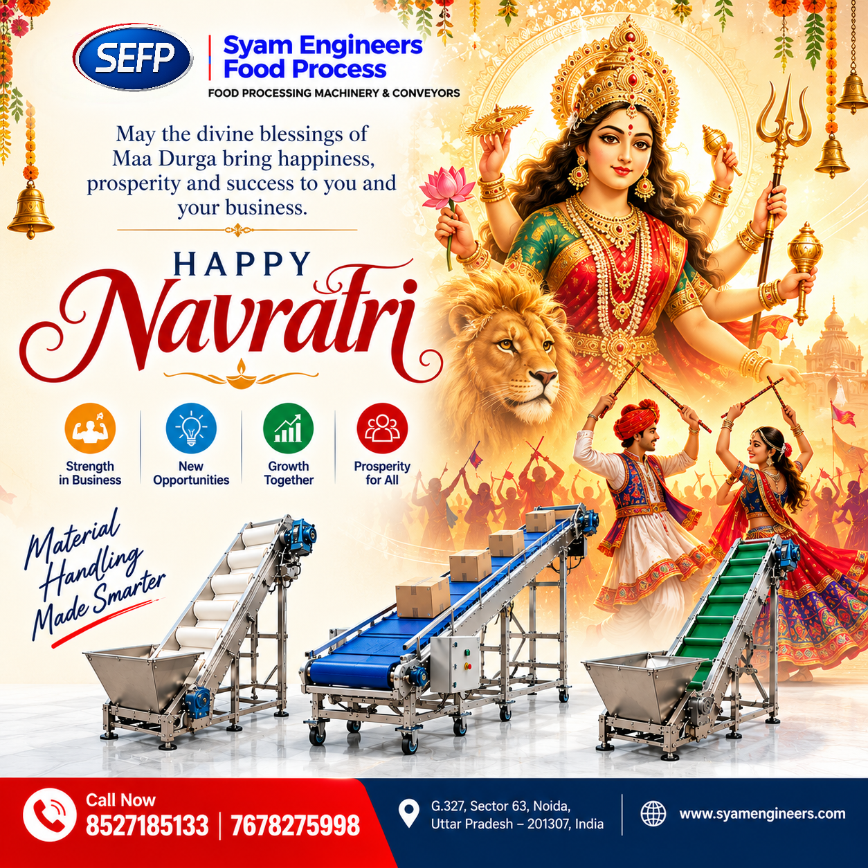 Syam Engineers Food Process Celebrating Navratri