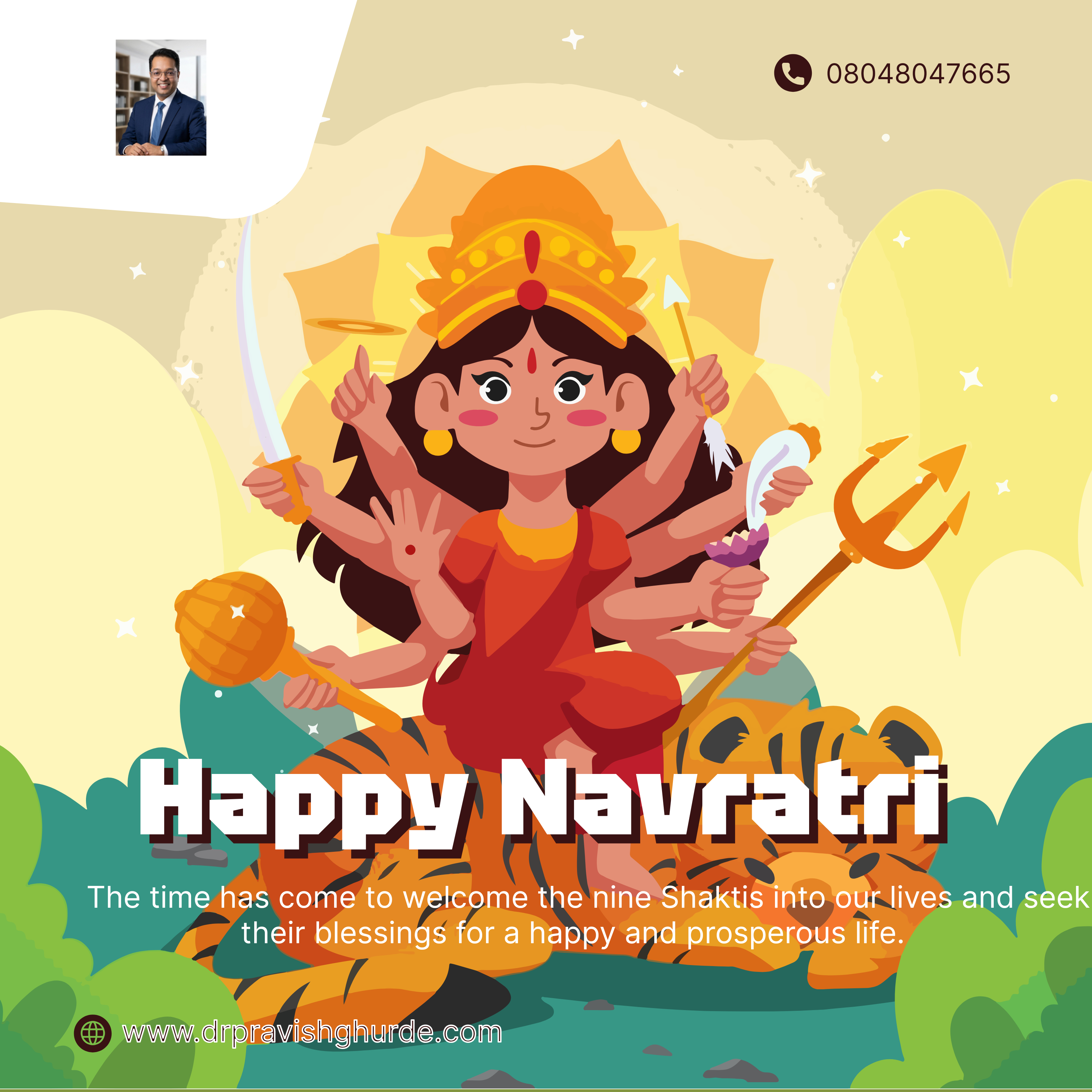 ๐ฑ๐บ True strength lies in faith, courage, and the power to rise above every challenge. This Navratr...
