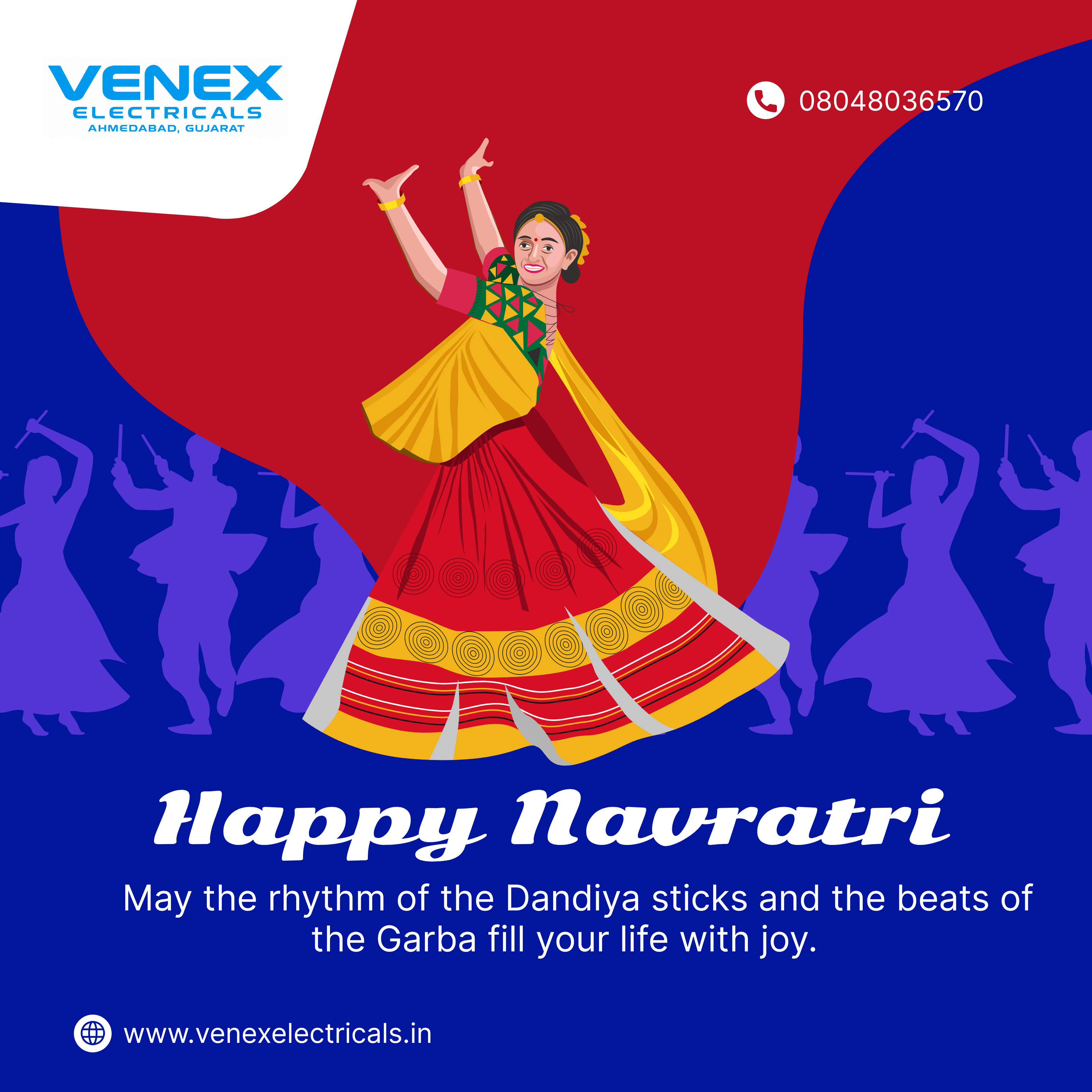 ๐บ๐ Where devotion meets celebration, every beat brings us together. This Navratri, letโs celebrate...