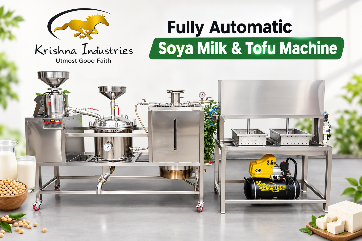 Soya Milk & Tofu Machine in Bhubaneswar | Krishna Industries