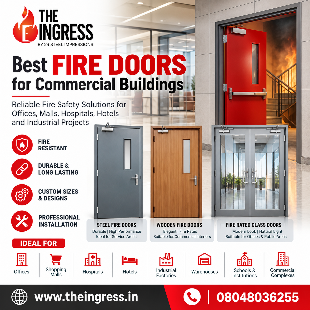 Best Fire Doors for Commercial Buildings | THE INGRESS