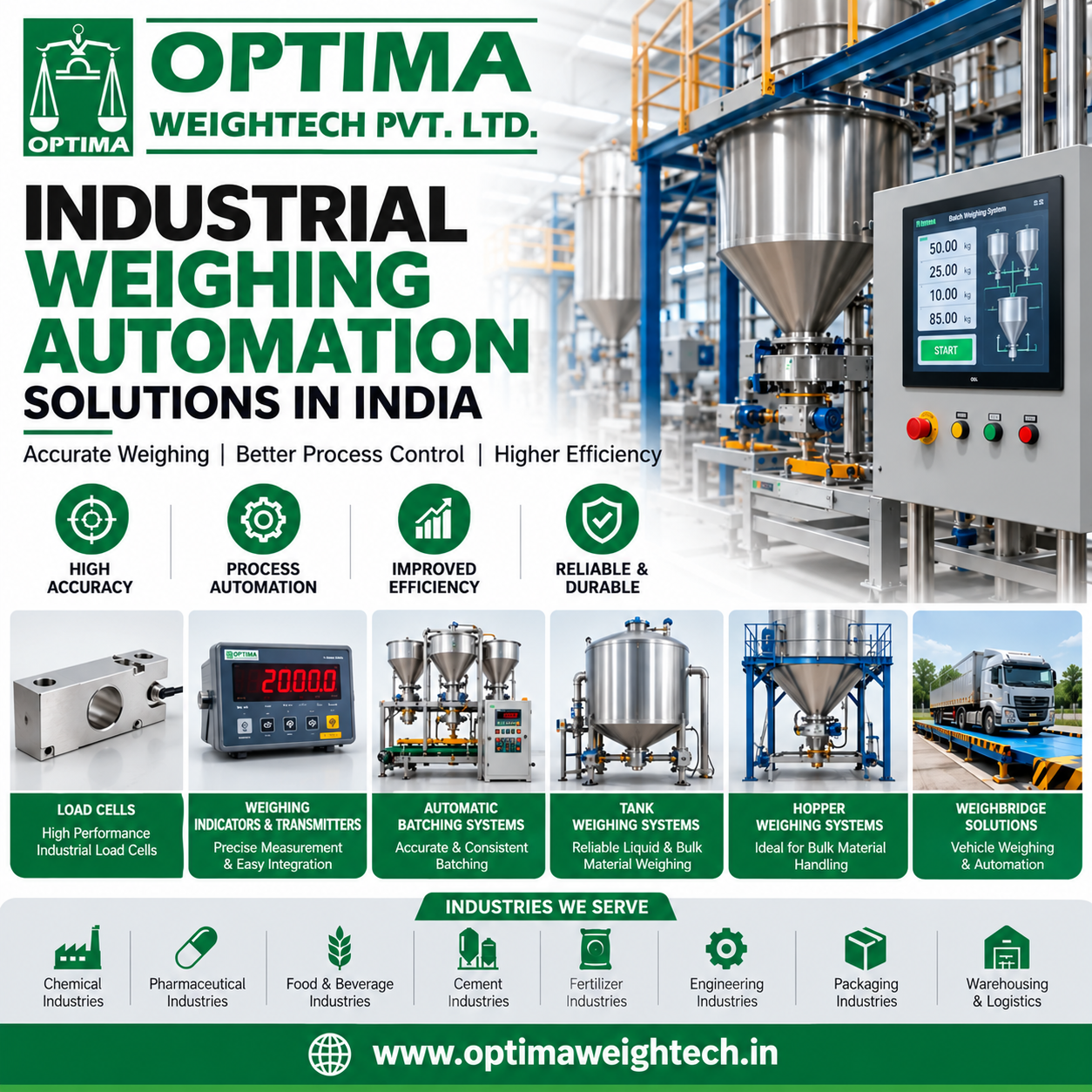 Industrial Weighing Automation Solutions in India | Optima Weightech
