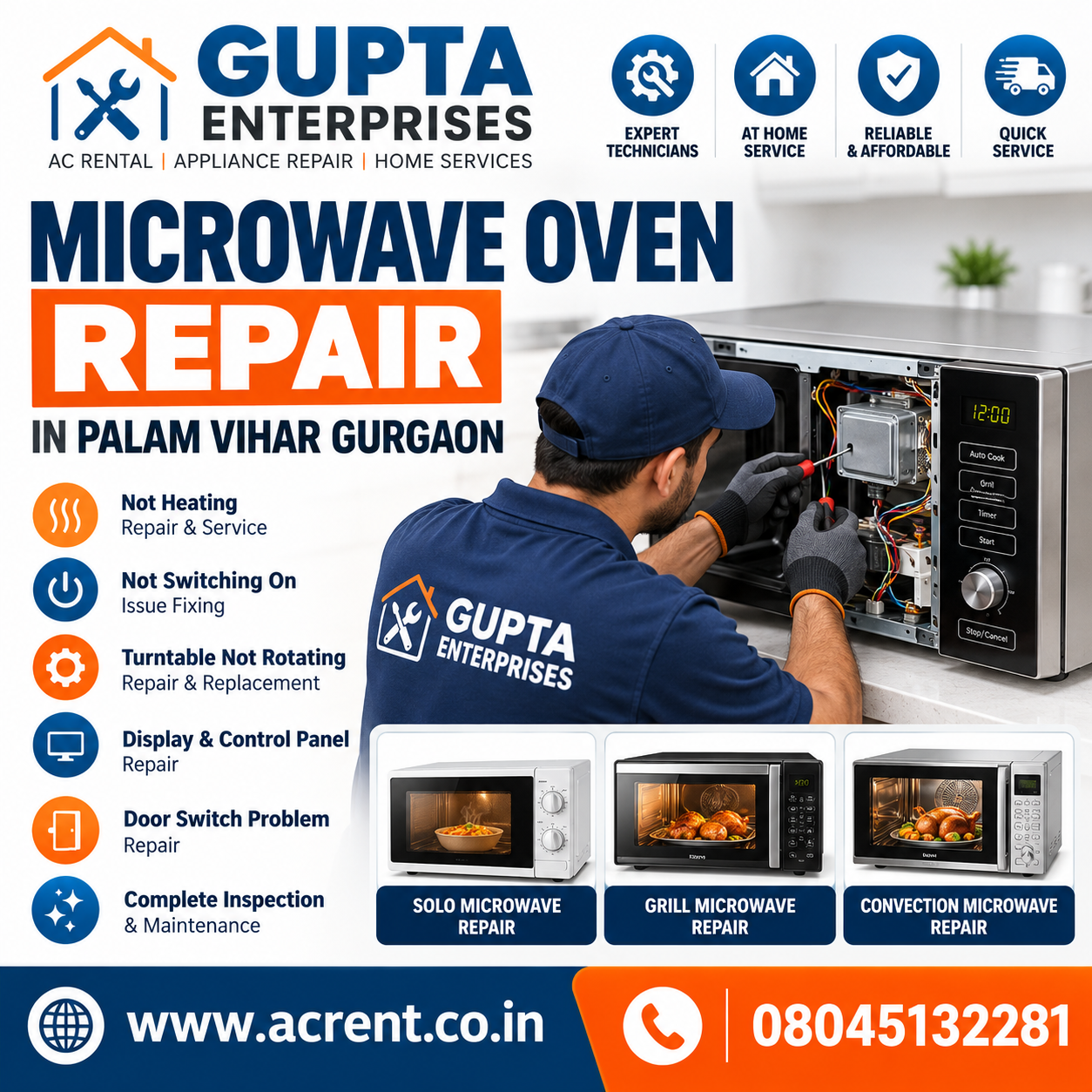 Microwave Oven Repair in Palam Vihar Gurgaon | Gupta Enterprises