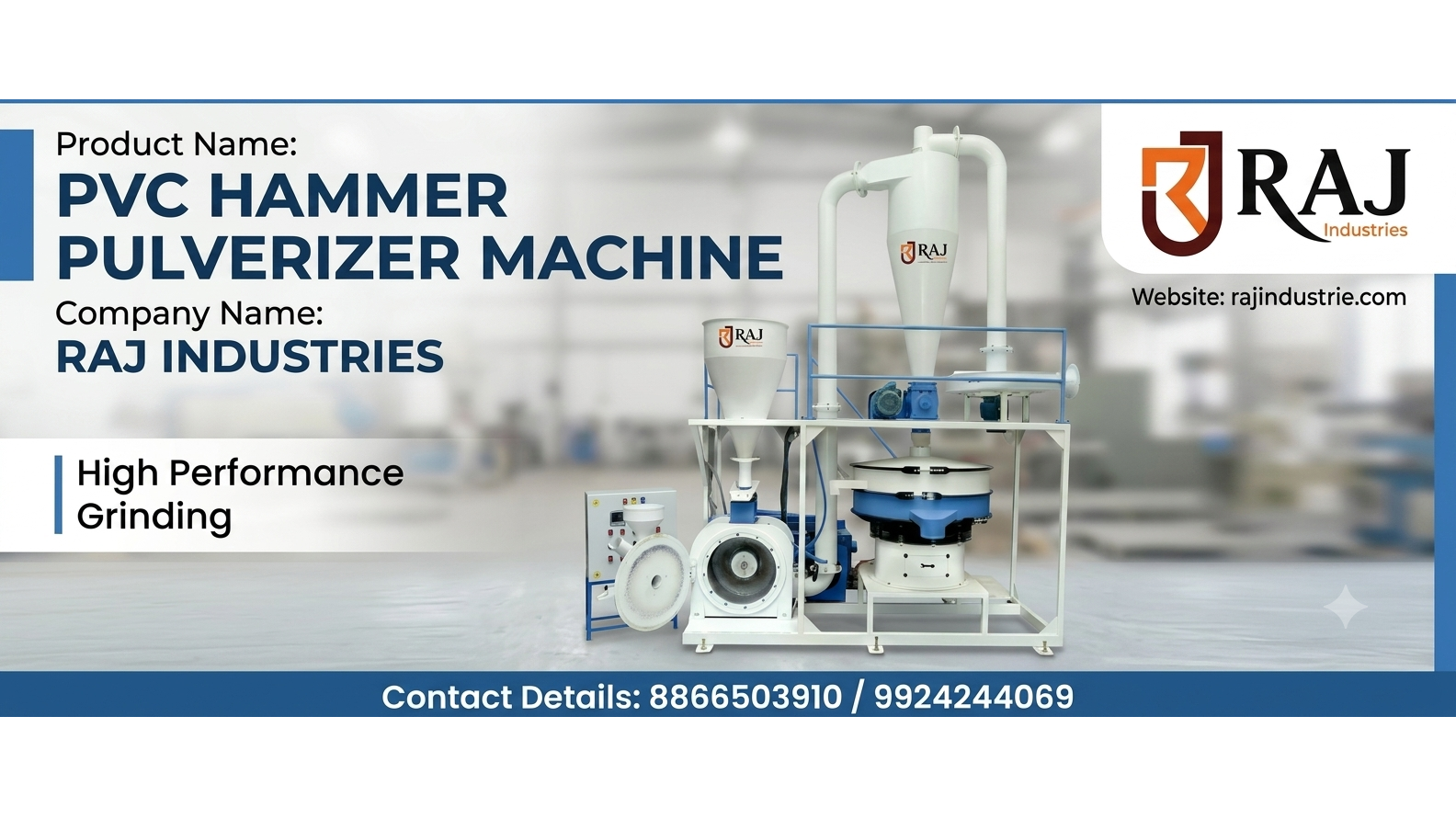 PVC PLASTIC HAMMER PULVERIZER MACHINE Manufacturing in Mandi Gobind Punjab India