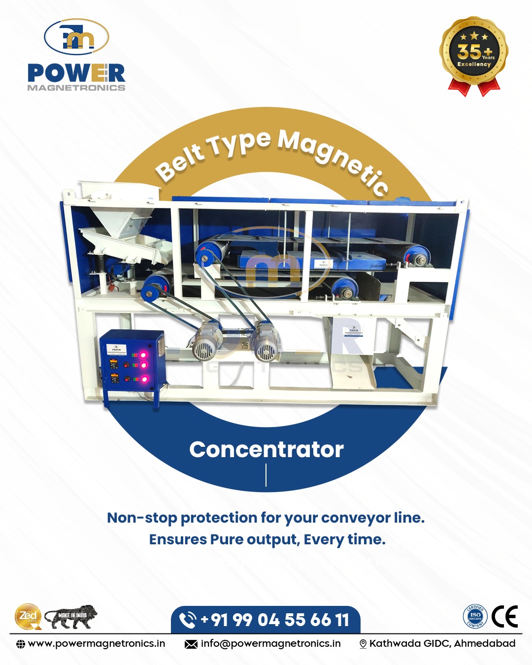 Belt Type Magnetic Separator